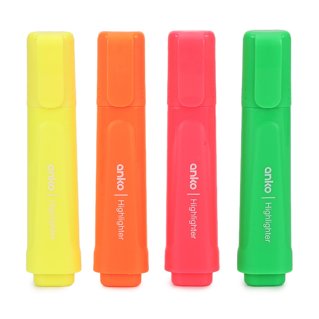 4 Pack Highlighters Kmart