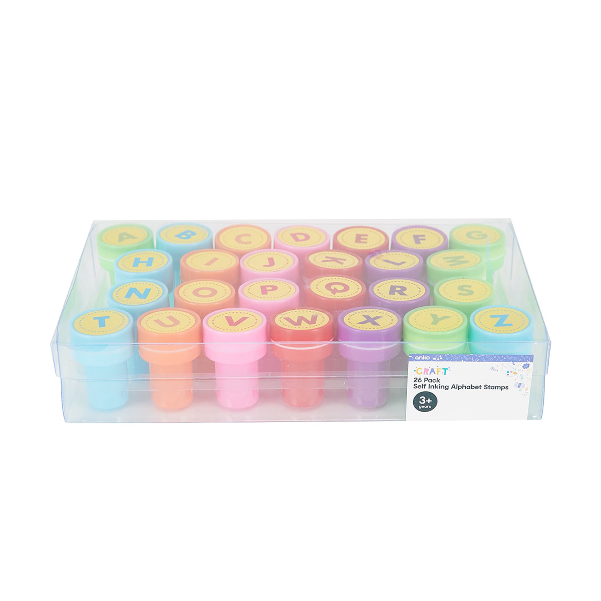 26 Pack ABC Self Ink Stamps Kmart