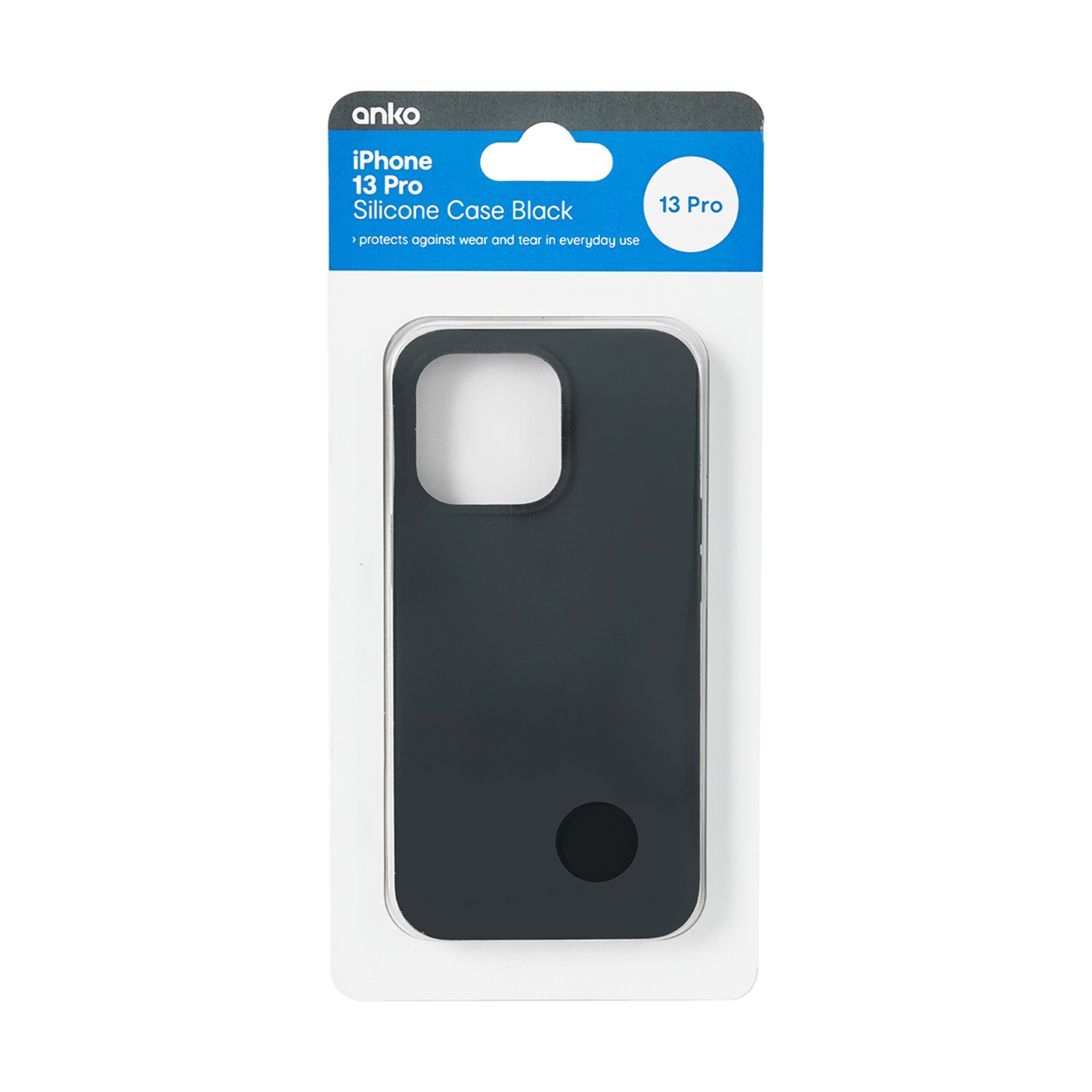 iPhone 13 Pro Silicone Case Black Kmart
