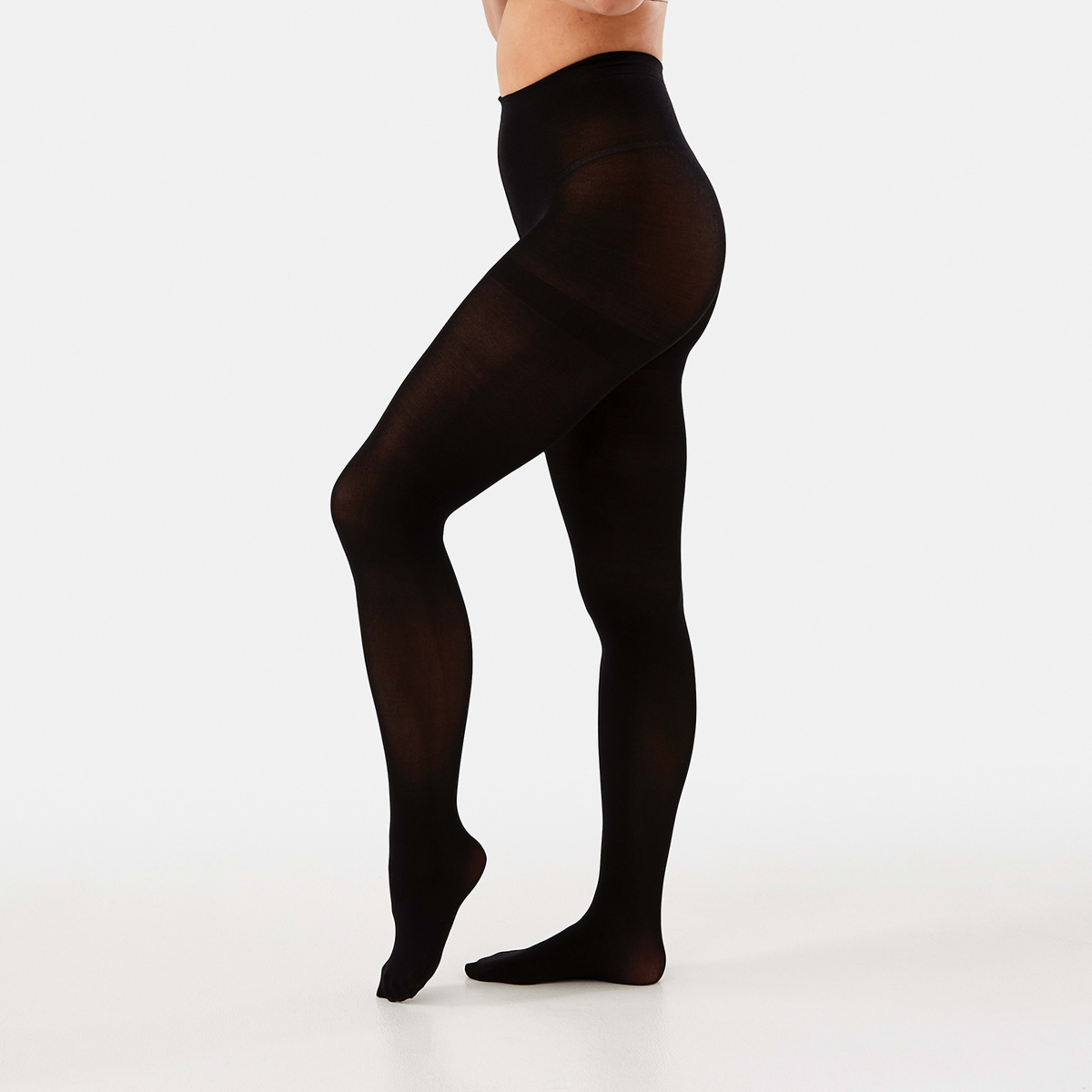 1 120 Denier Opaque Tights Black, 1 of 5