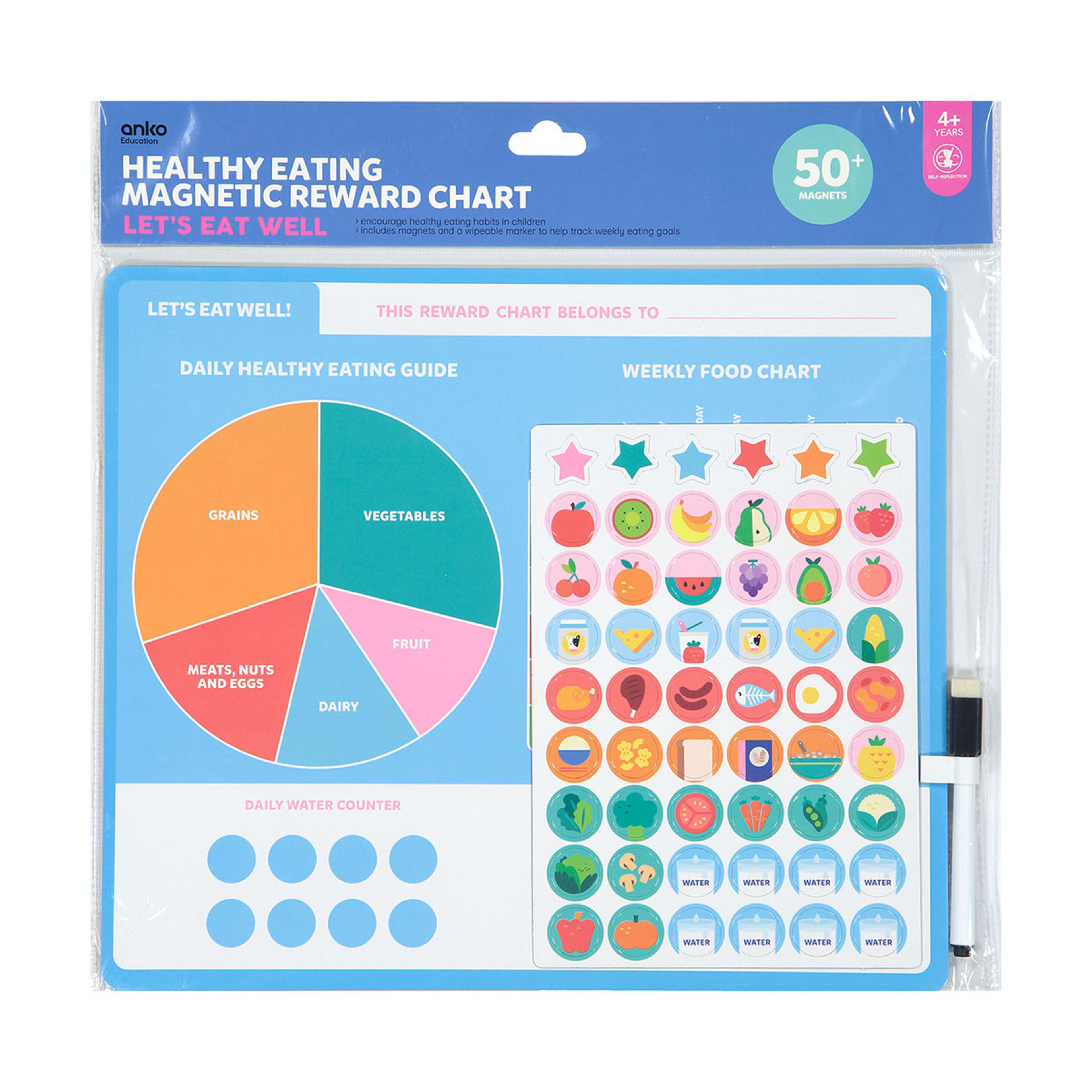 Healthy Eating Reward Chart Let's Eat Well Kmart