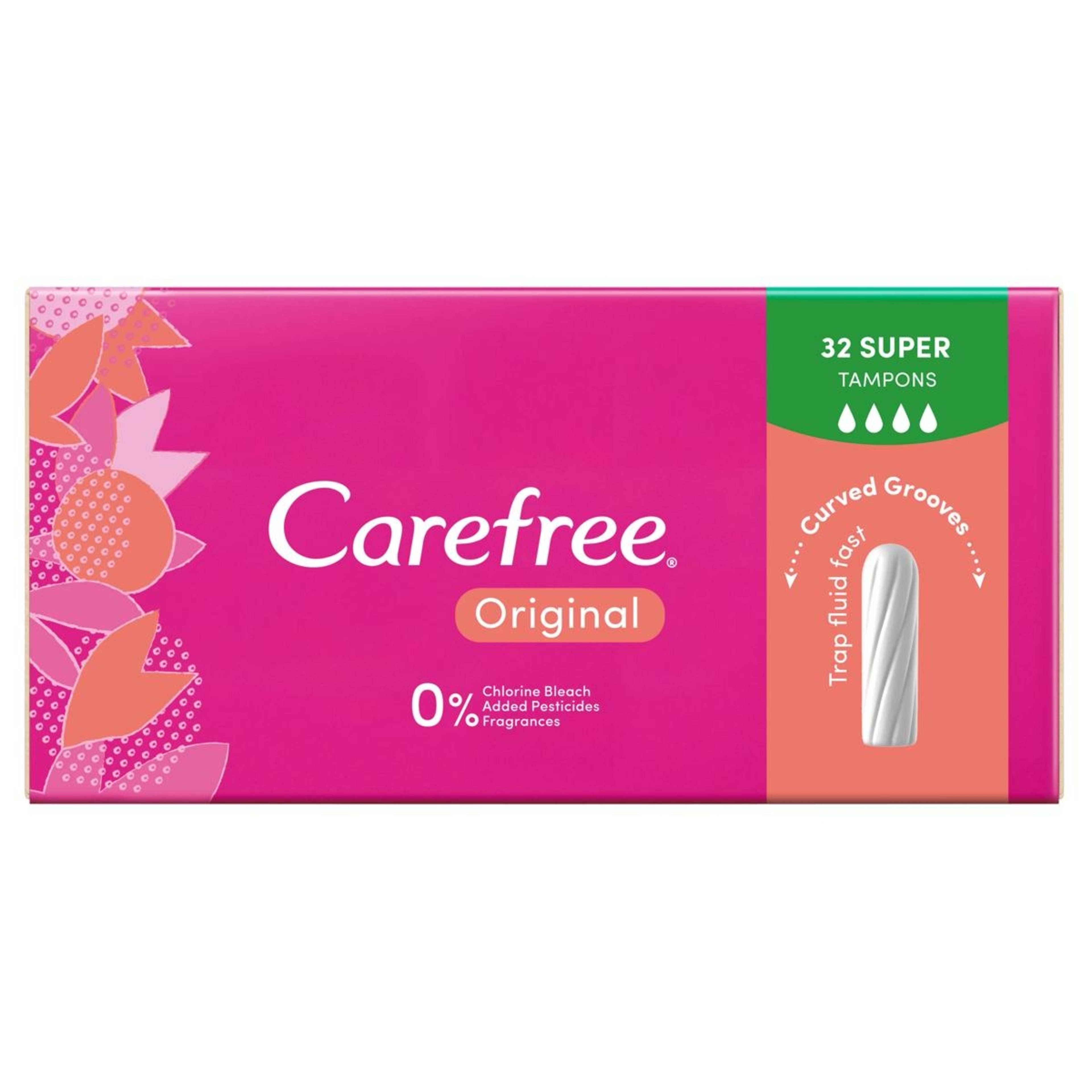 6 32 Pack Carefree Original Super Tampons, 6 of 8