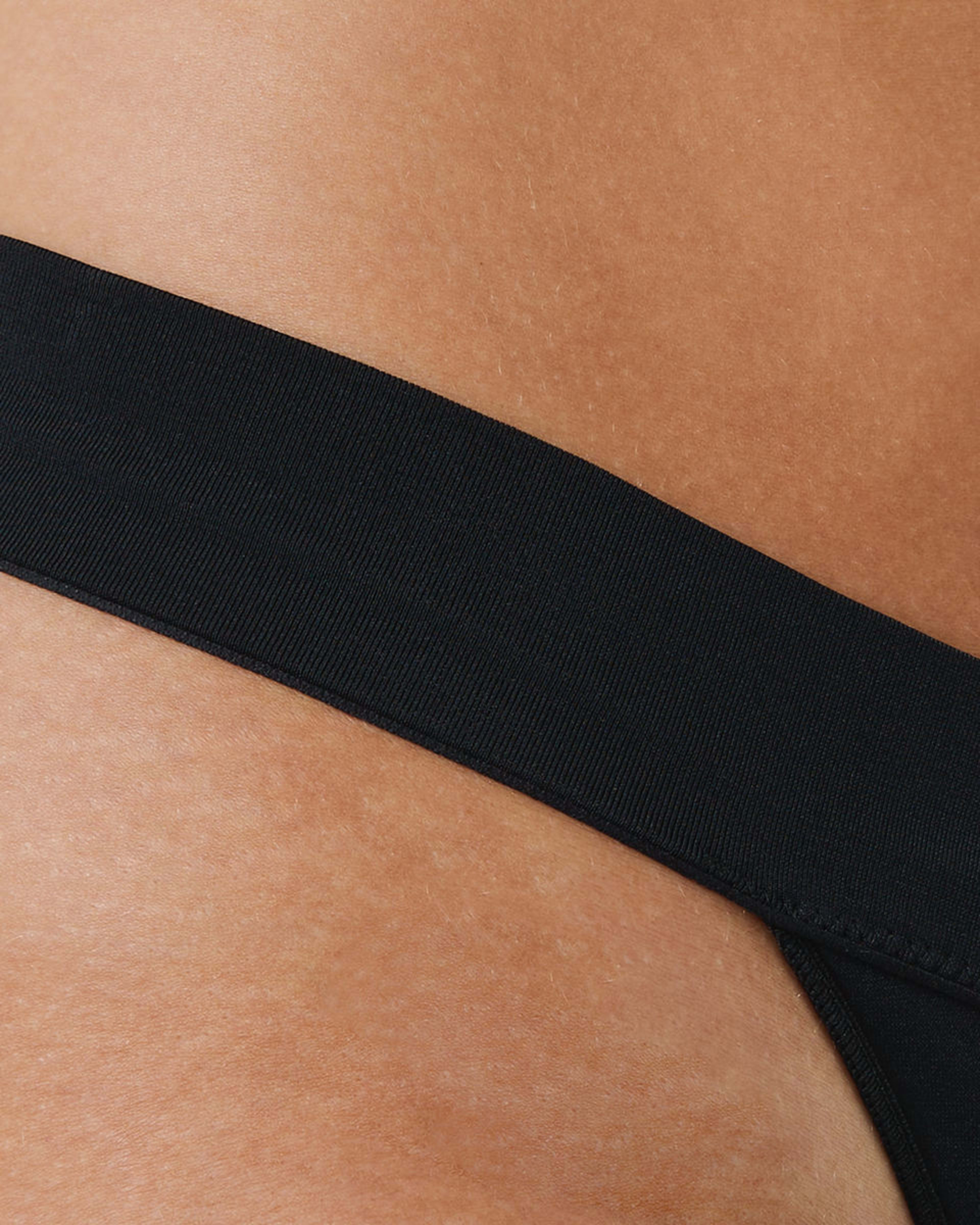 6 3 Pack V-Front Seamfree G-string Briefs Black, 6 of 7