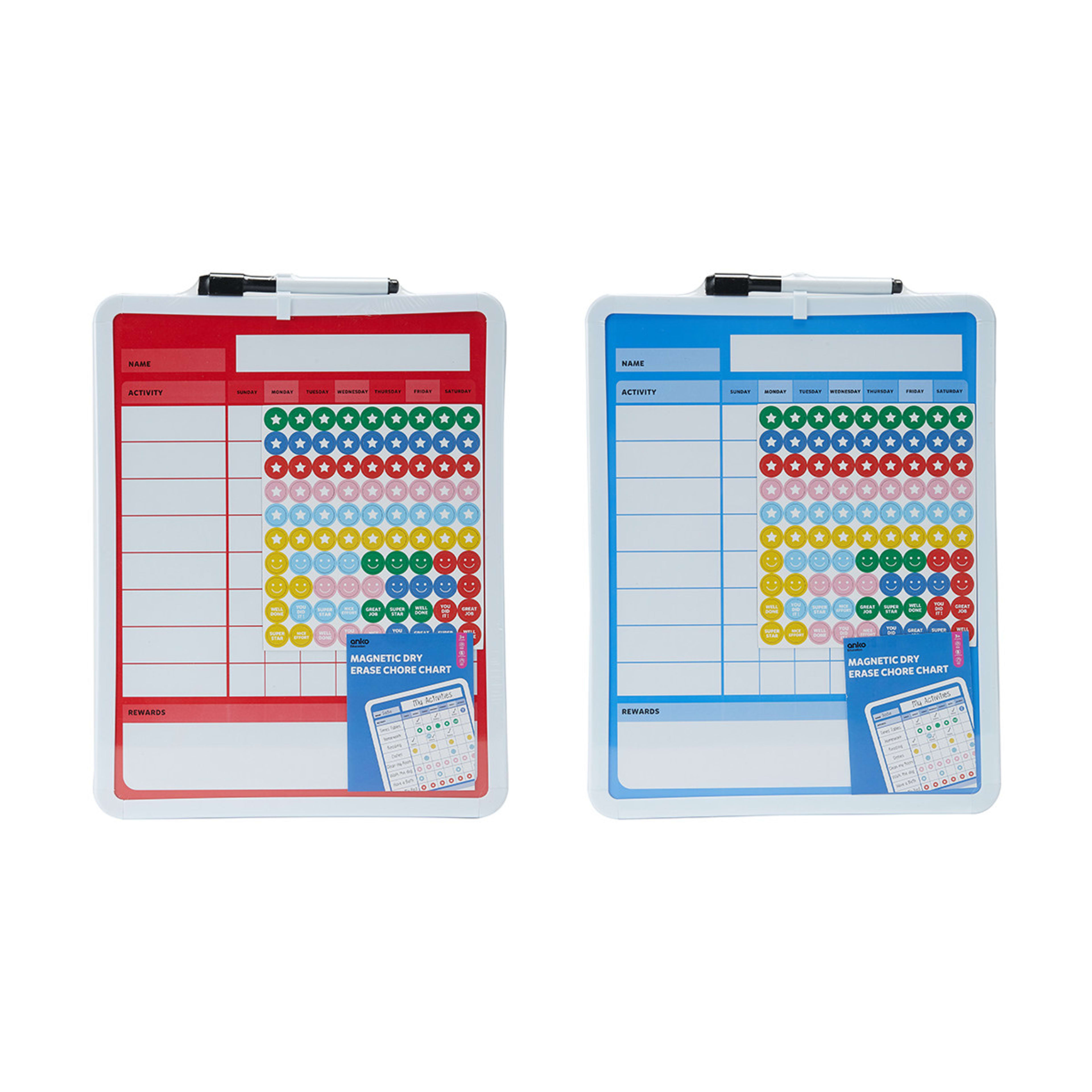 6 Magnetic Dry Erase Chore Chart - Assorted, 6 of 6