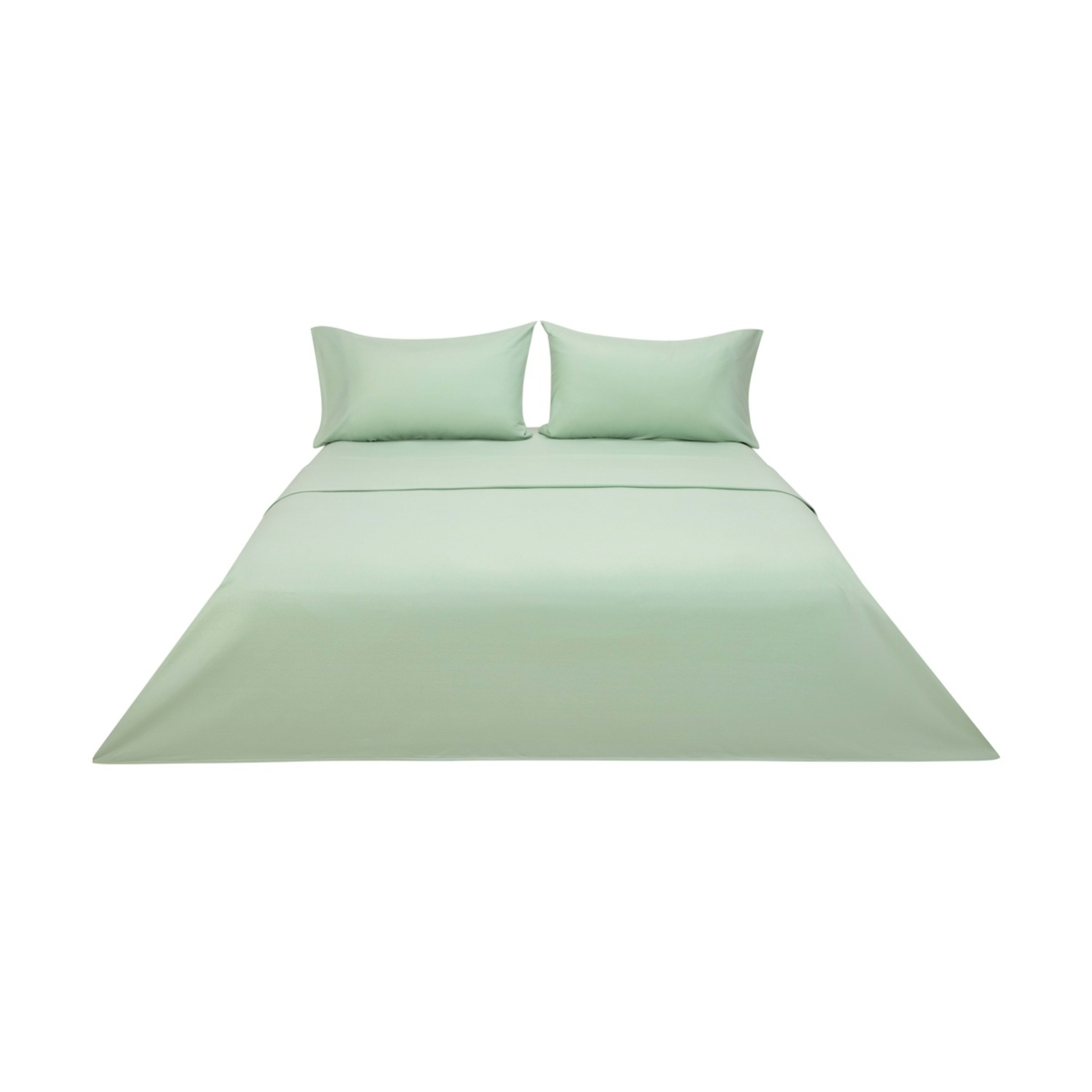 6 Soft Touch Sheet Set - Double Bed, Sage, 6 of 7