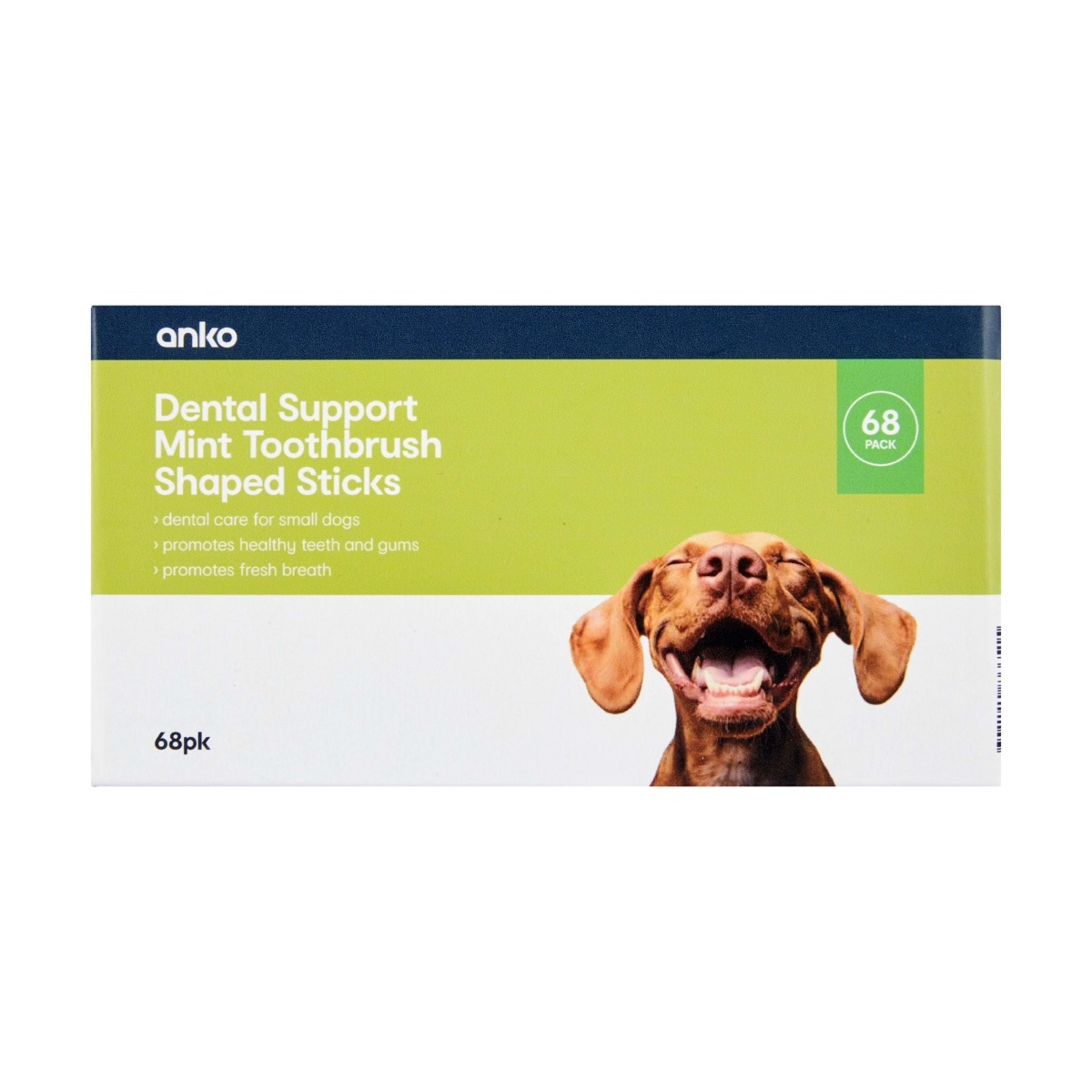 1 68 Pack Pet Treat Dental Toothbrush Bulk - Small