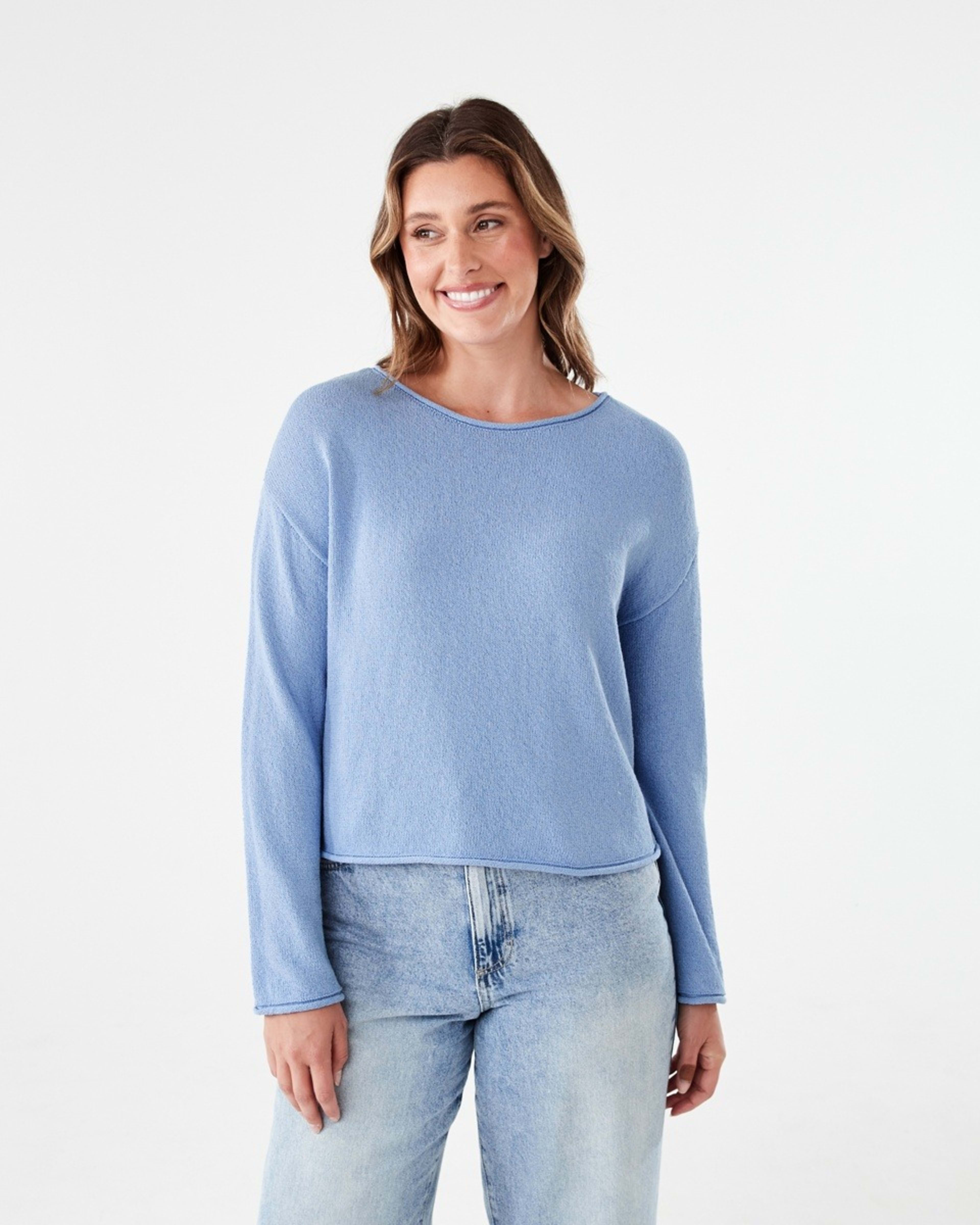 1 Boat Neck Pullover HERON