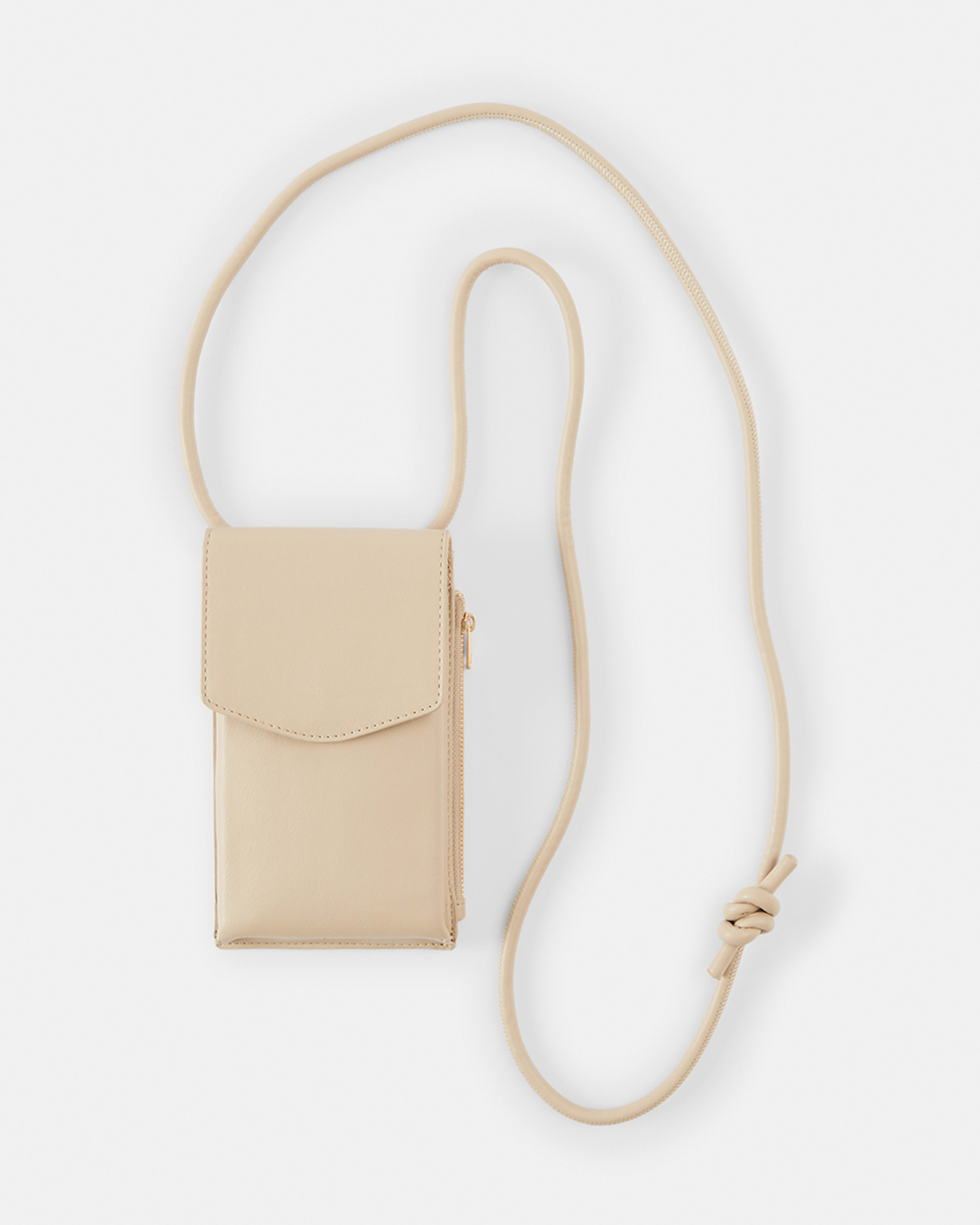 1 Phone Wallet Crossbody Bag Bone Beige, 1 of 7