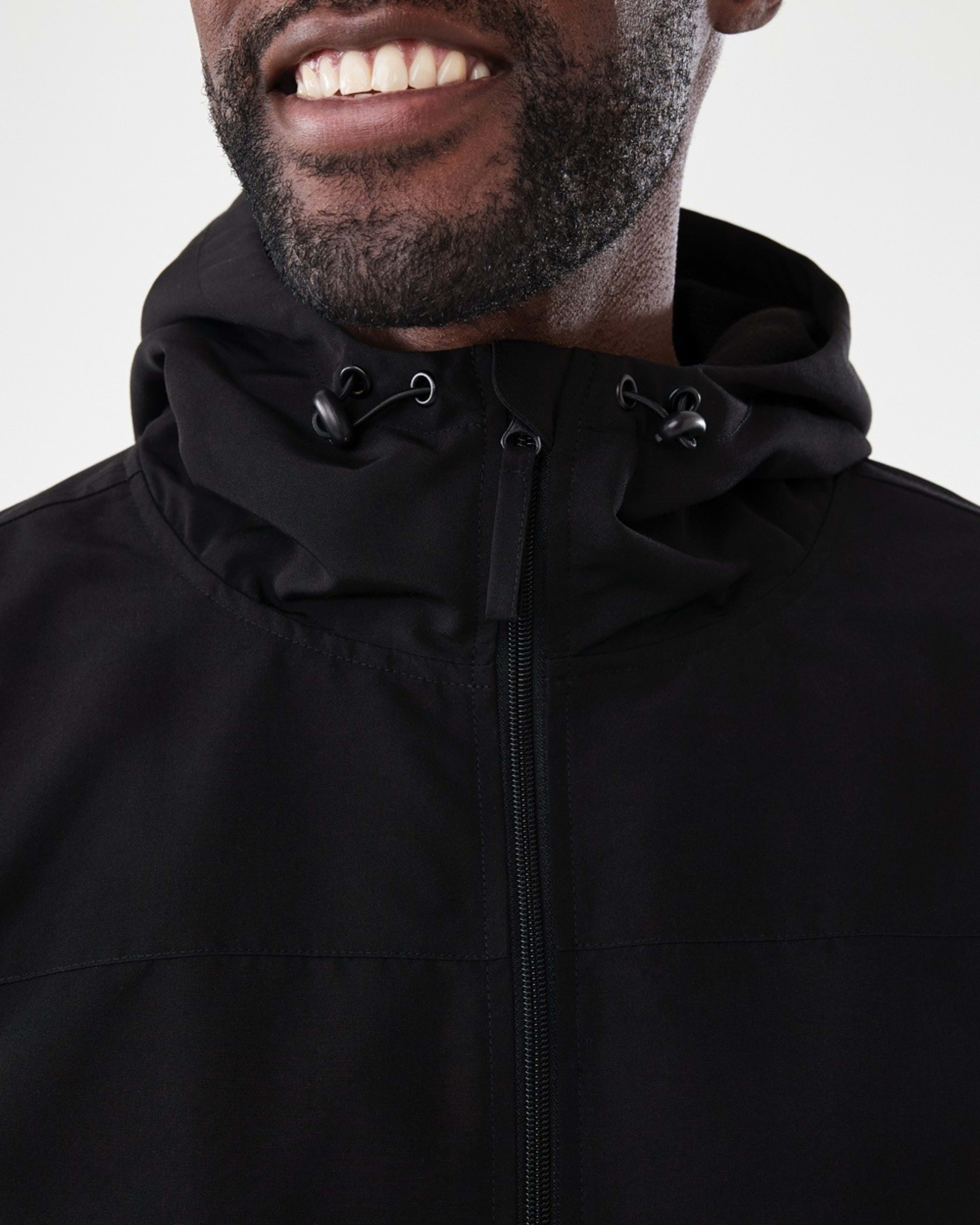 6 Hooded Fleece Lined Jacket Black, 6 of 6