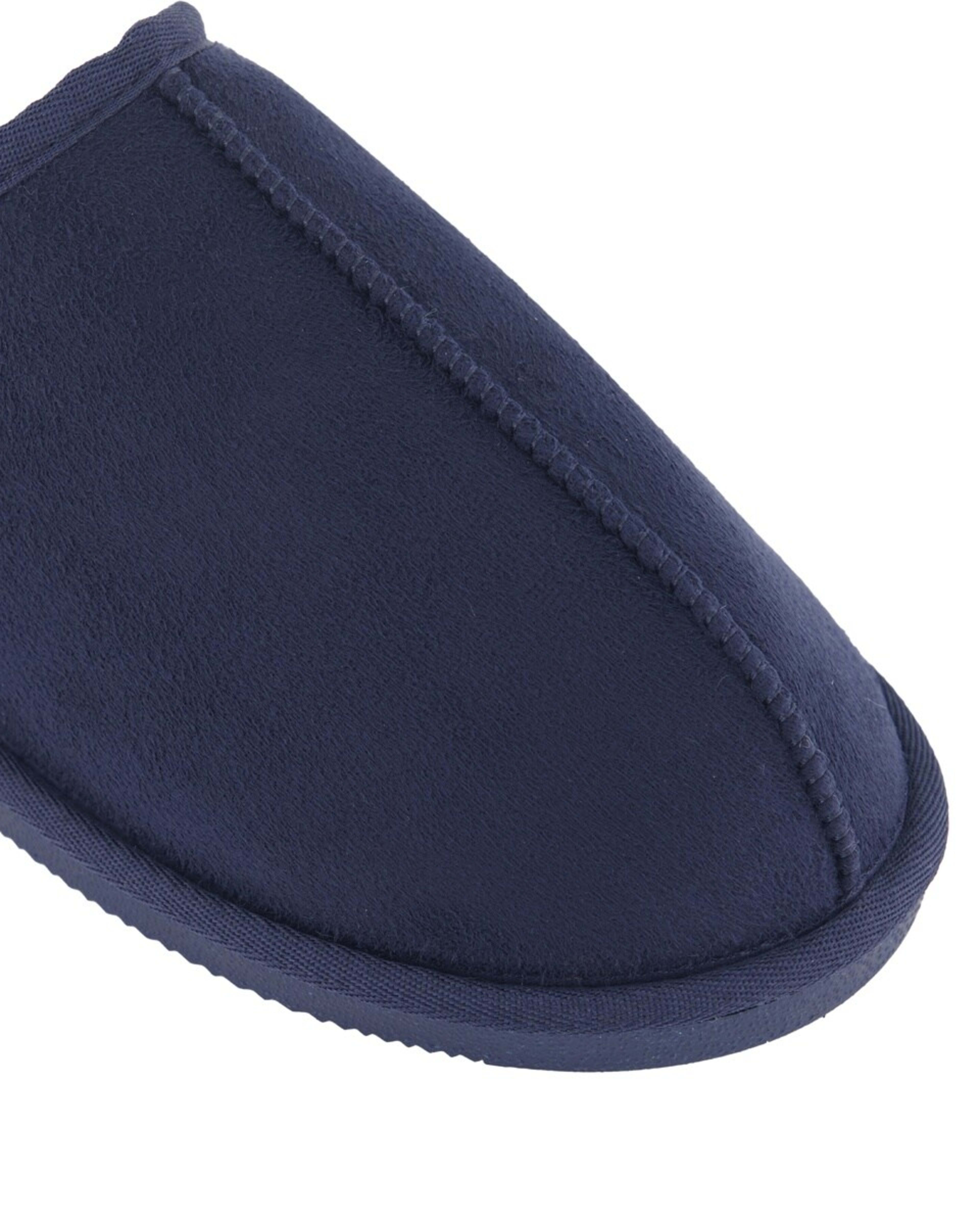 3 Hardsole Slipper Scuffs Navy, 3 of 3