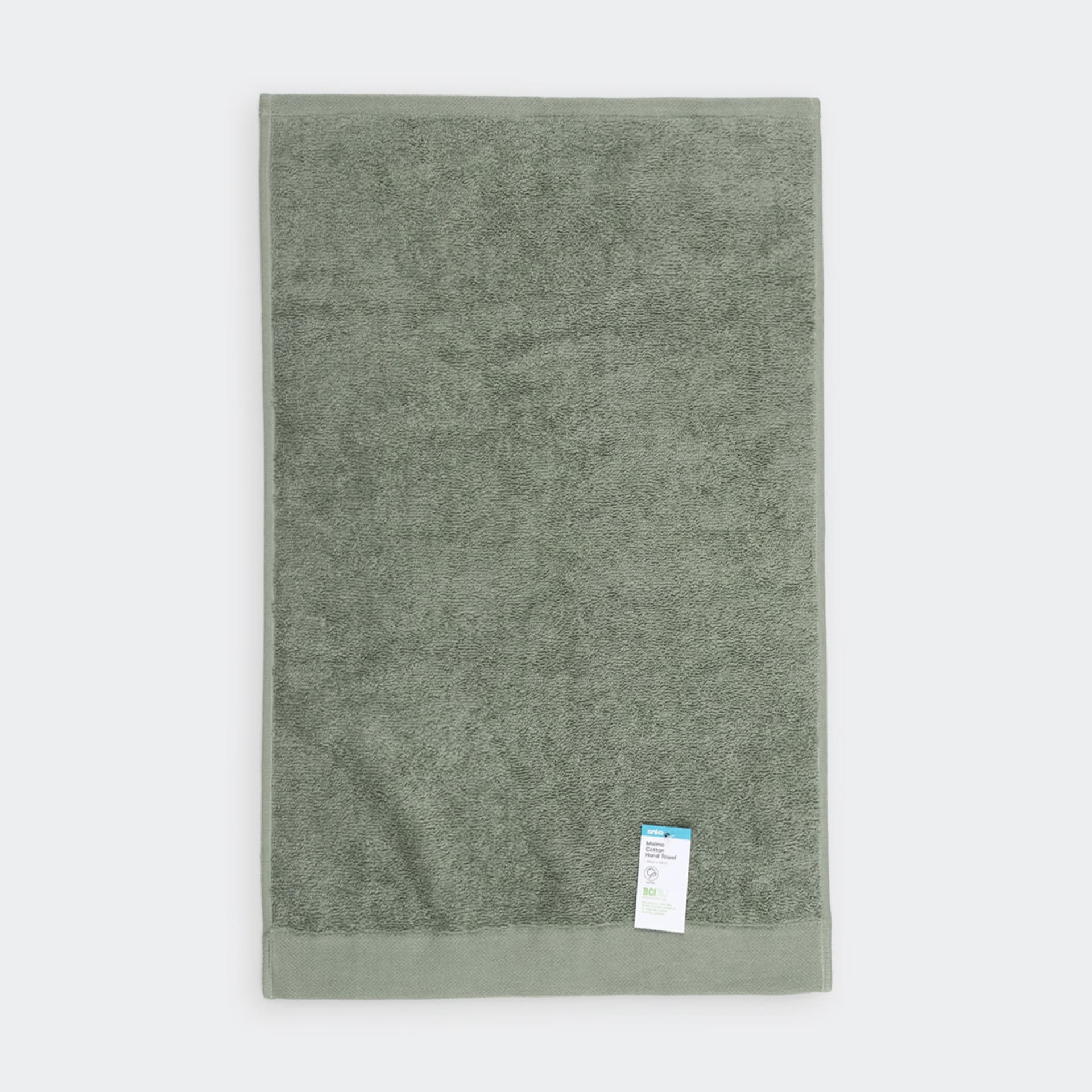 Malmo Cotton Hand Towel Moss Kmart