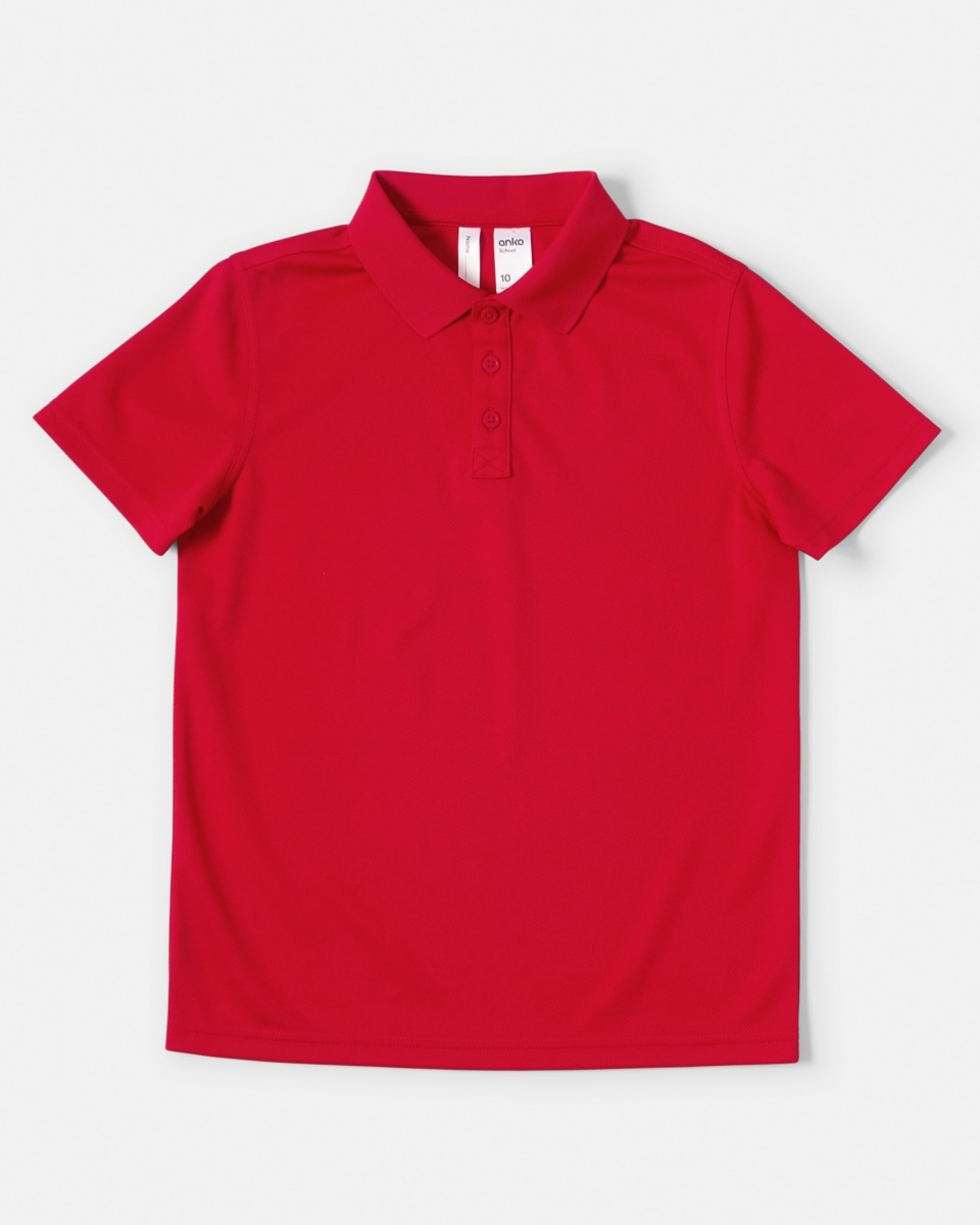8 School Moisture Wicking Polo Red, 8 of 10