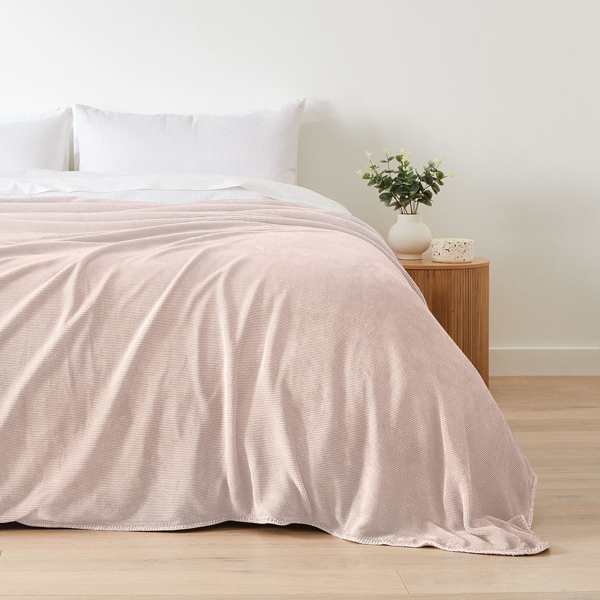 Oscar Sherpa Reverse Blanket Double/Queen Bed, Pink Kmart