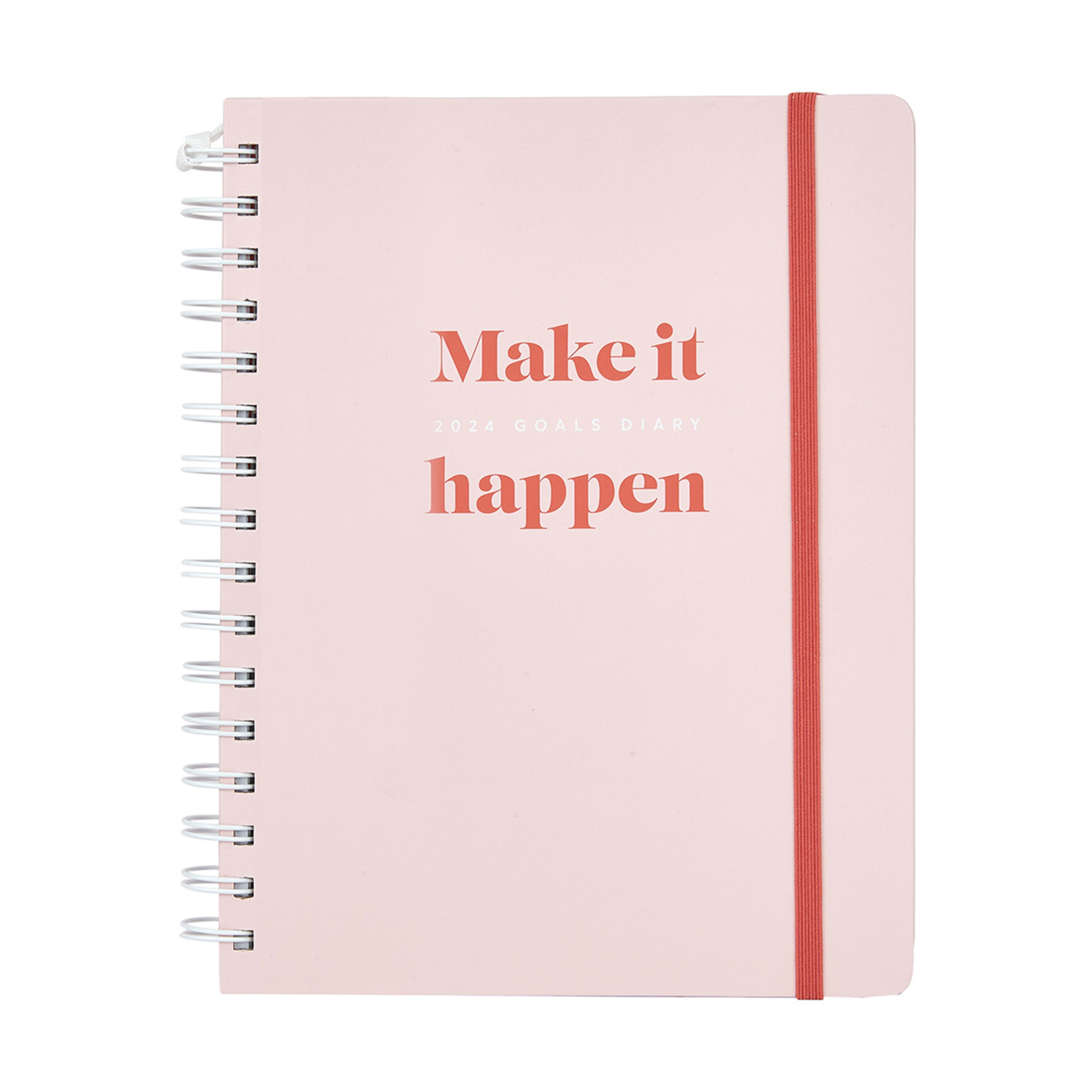 2024 Weekly Goals Diary Pink Kmart