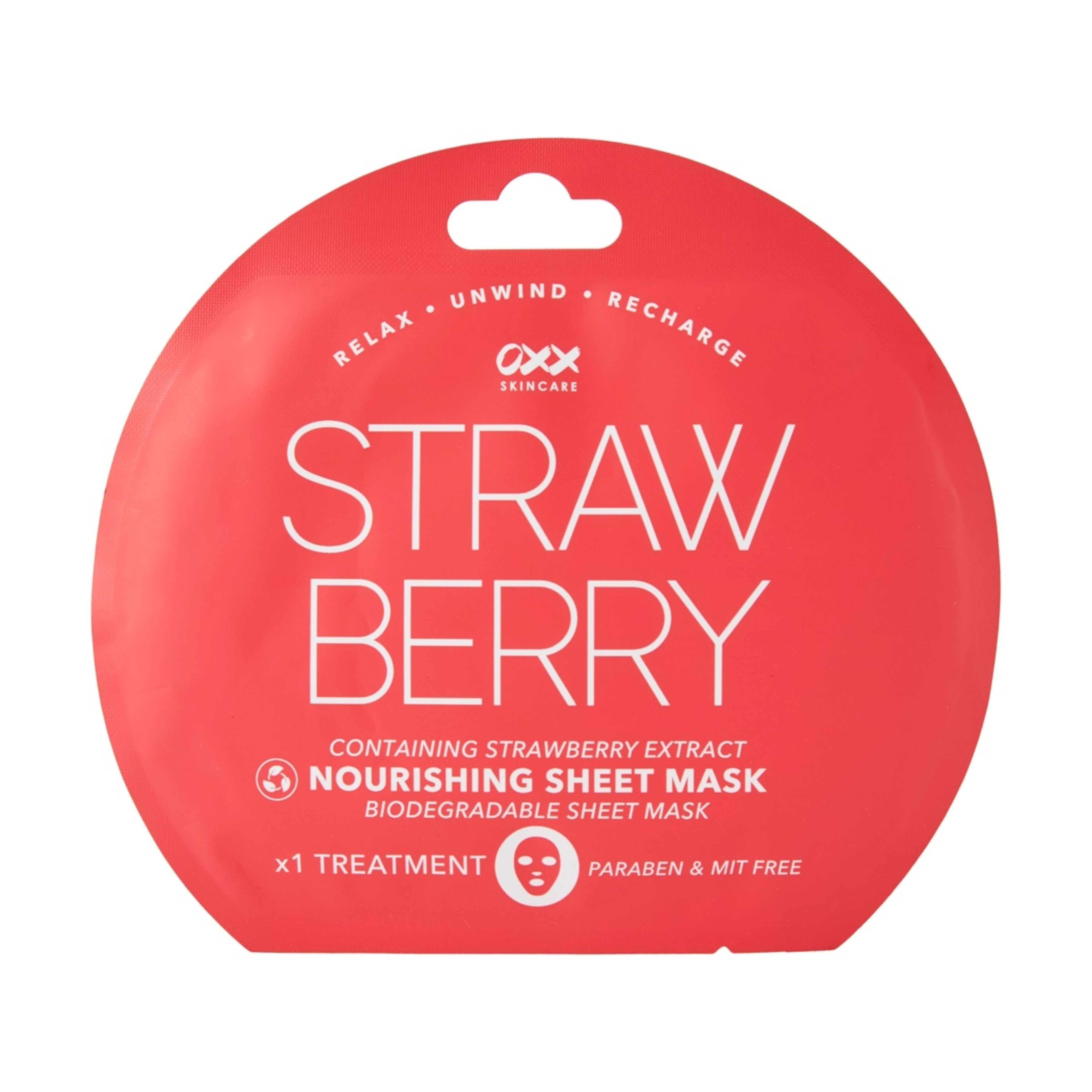 1 OXX Skincare Nourishing Sheet Mask 20ml - Strawberry Extract