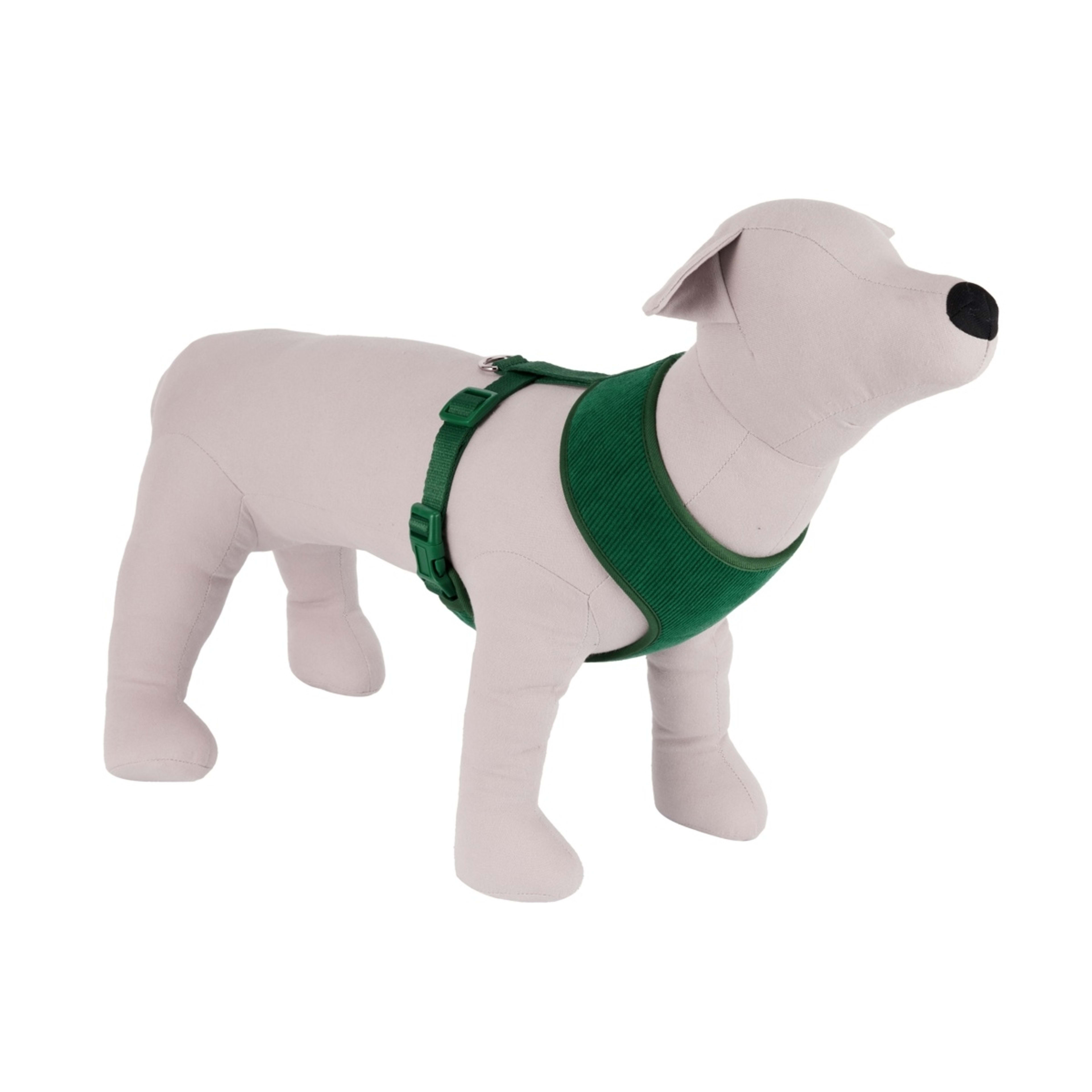 1 Pet Corduroy Harness - Medium, Deep Green