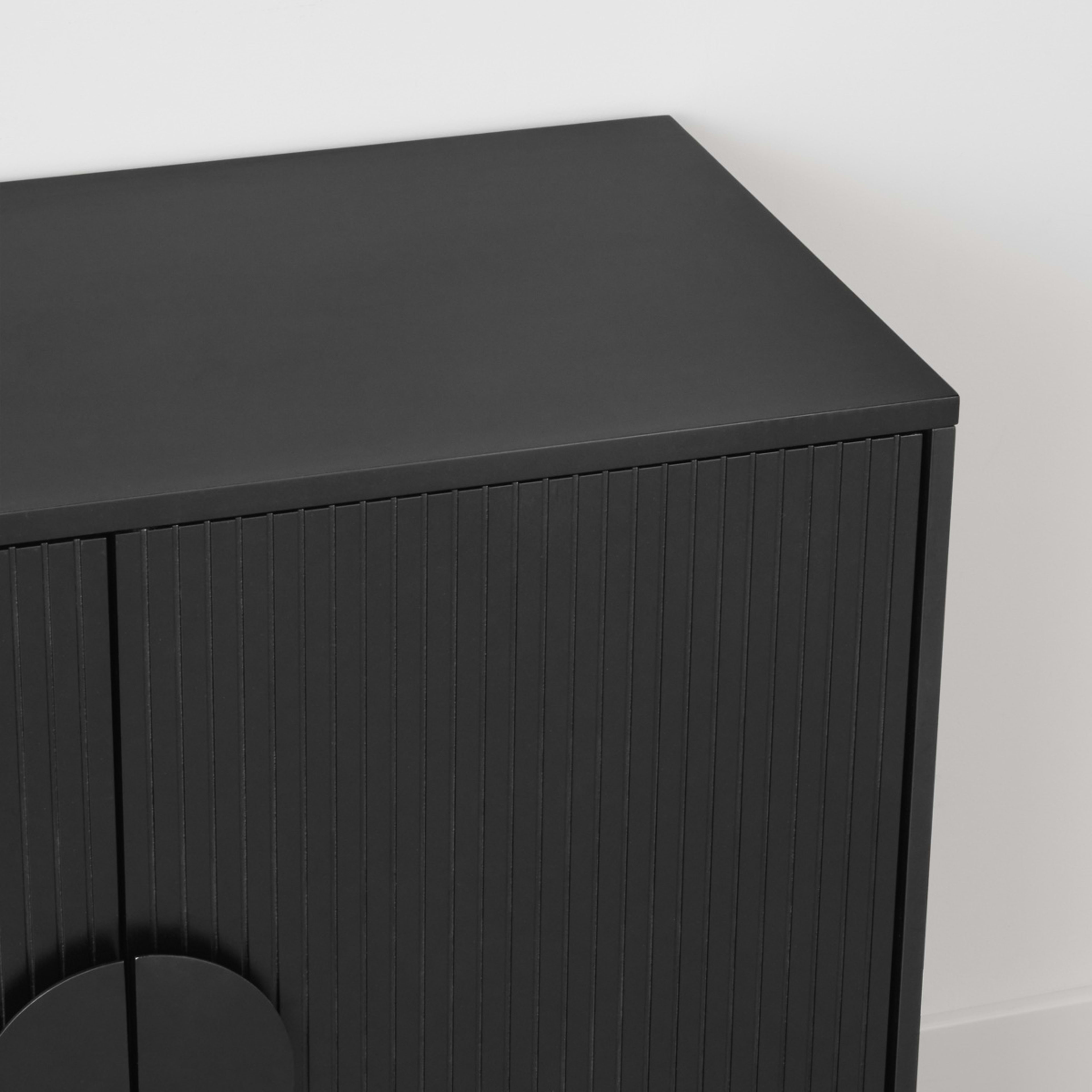 6 Stevie Ribbed Cabinet - Black, 6 of 10