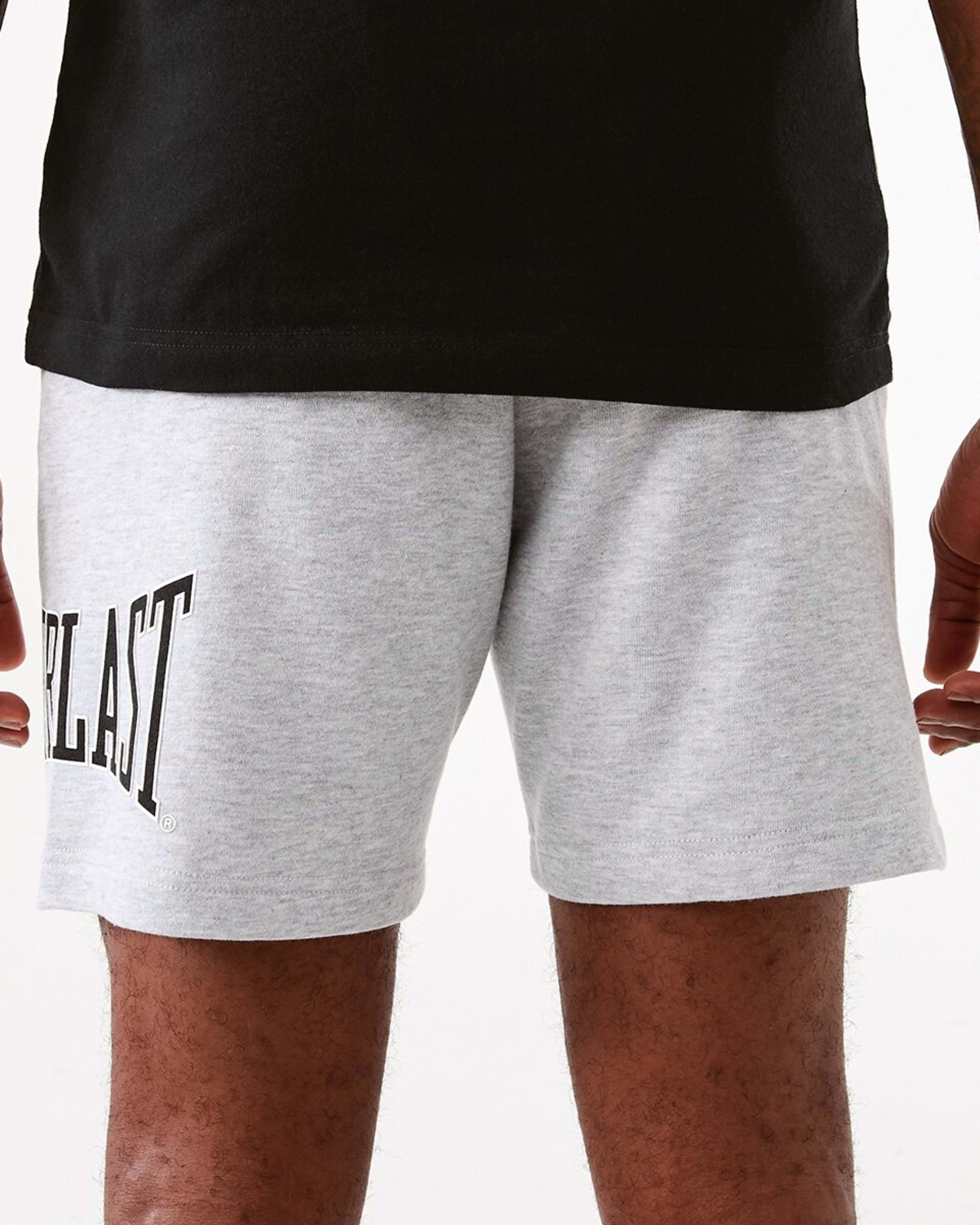3 Everlast Mens French Terry Shorts Grey Marl, 3 of 7