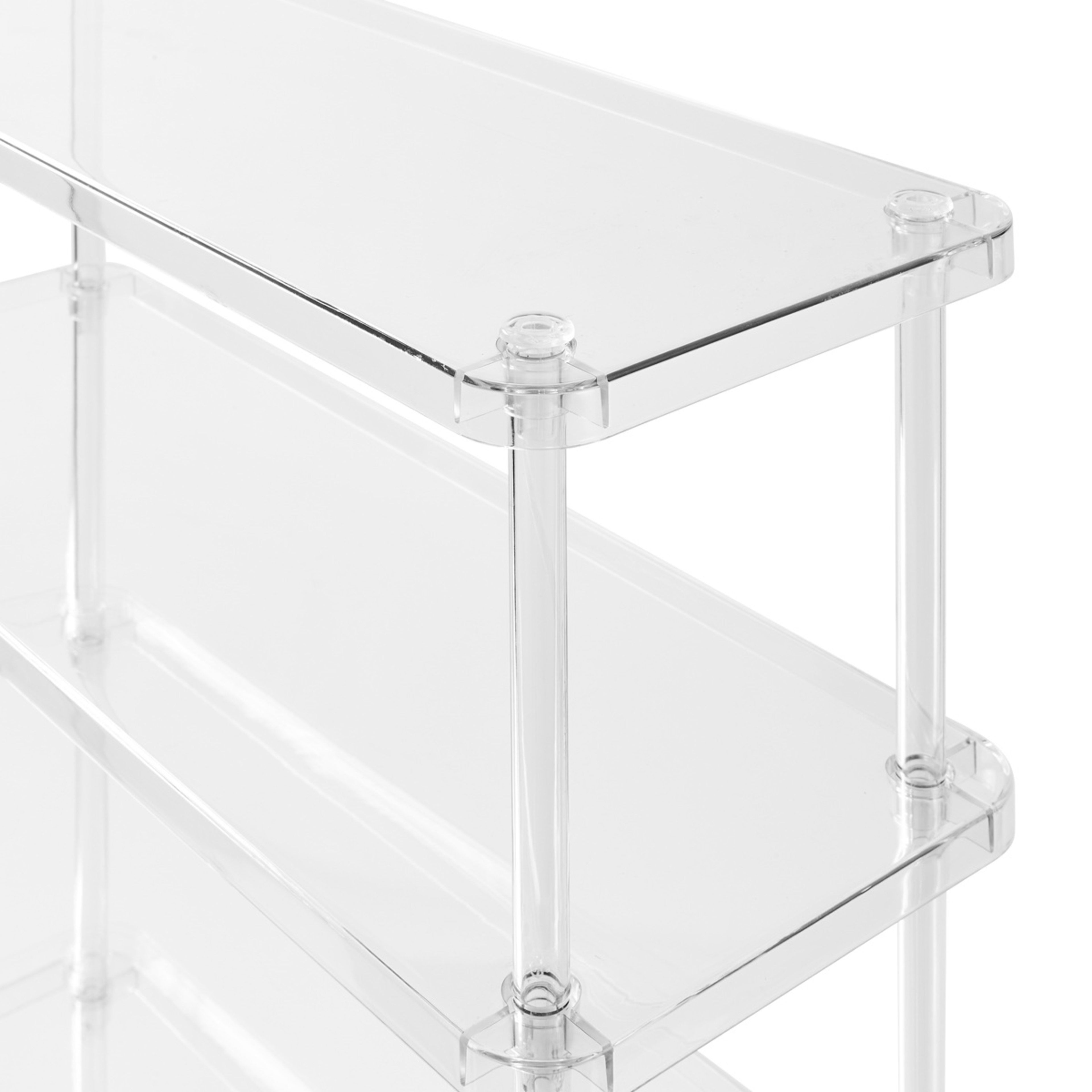 6 5 Tier Clear Shoe Rack - Clear, 6 of 7