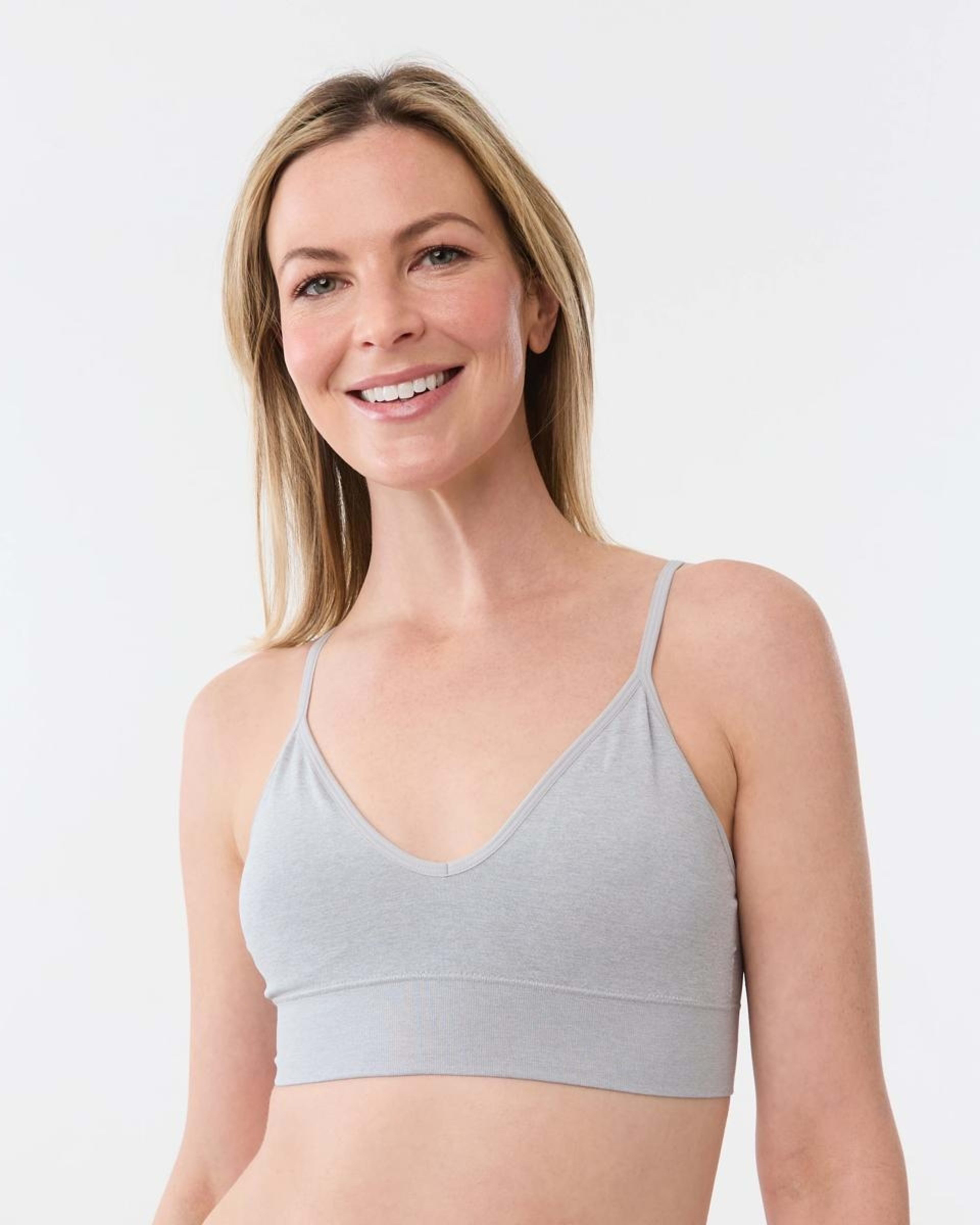 3 3 Pack Wirefree Seamfree Crop BALLERINA, SILVER MARLE, WASHED SLATE, 3 of 9