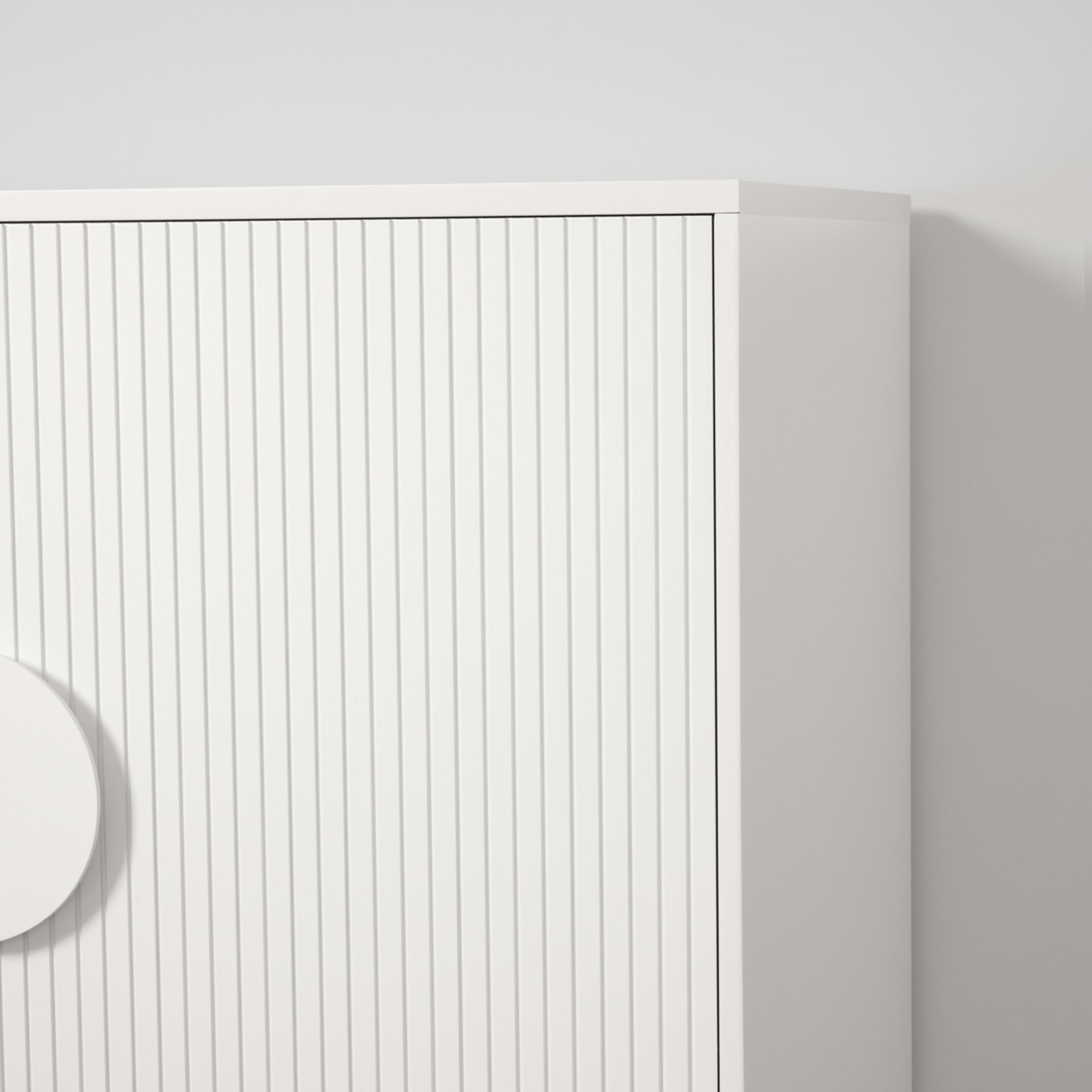 7 Stevie Ribbed Cabinet - White, 7 of 10