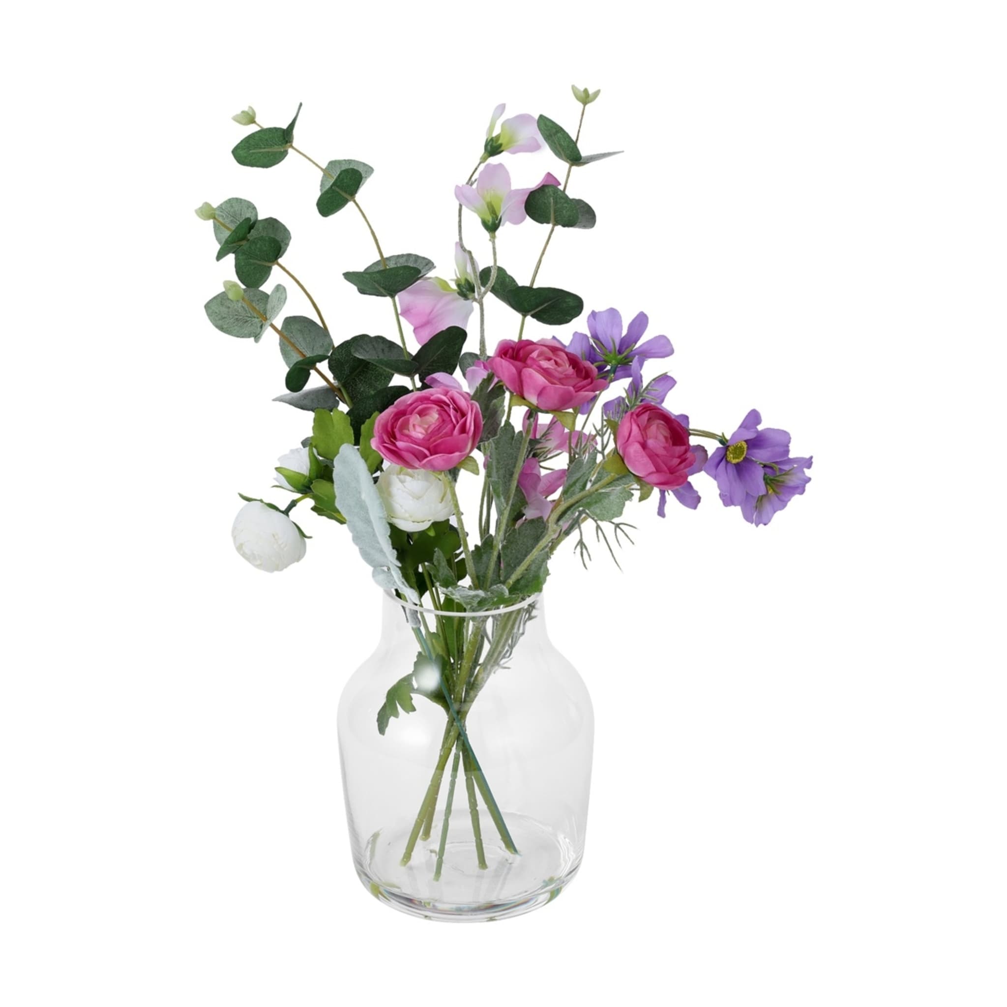 Artificial Mixed Flowers in Vase Kmart