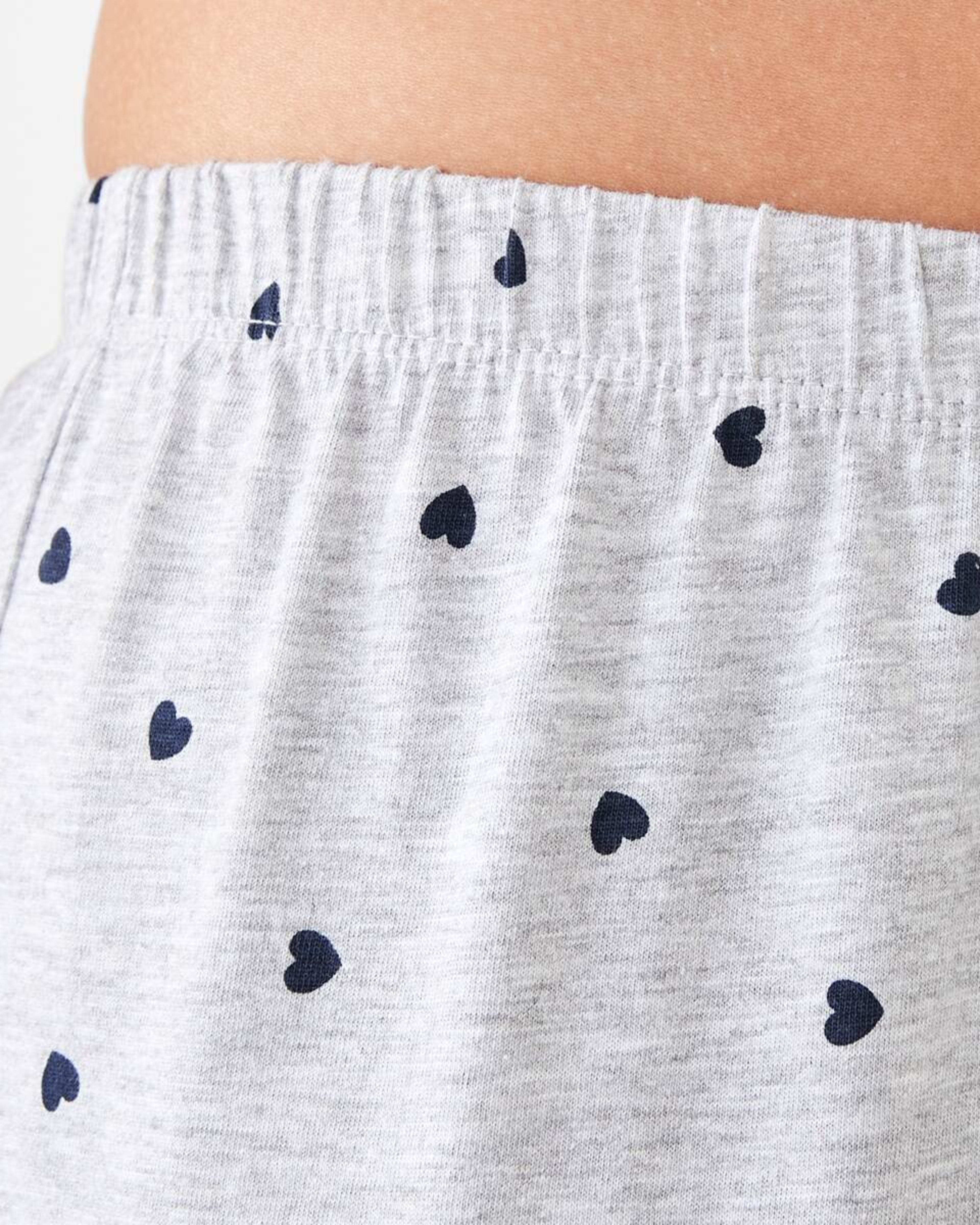 4 Printed Knit Pants Nvy Heart, 4 of 4