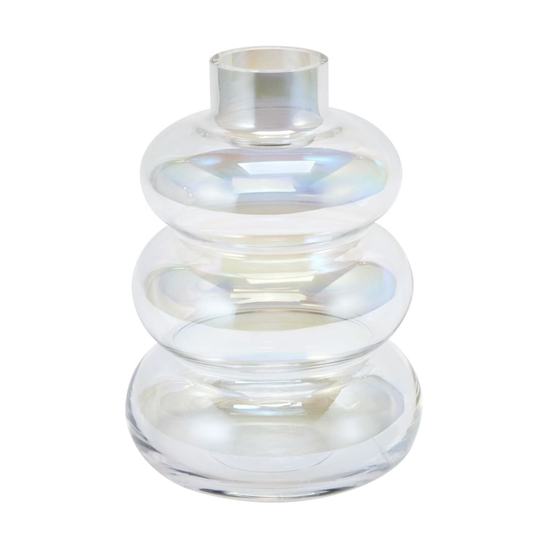 Iridescent Glass Bubble Vase Kmart