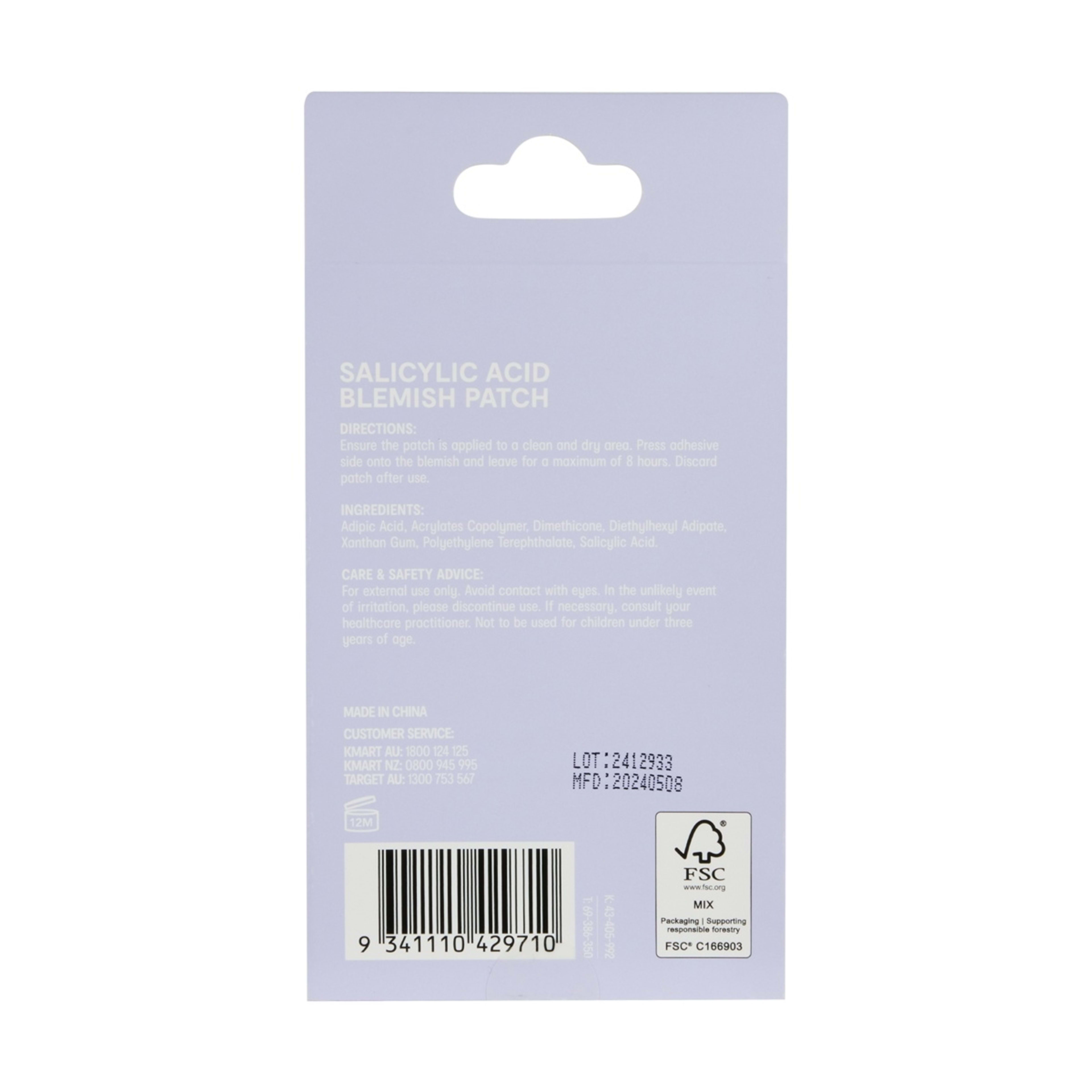 6 OXX Skincare 24 Piece Good Vibes Blemish Patches - Salicylic Acid, 6 of 6