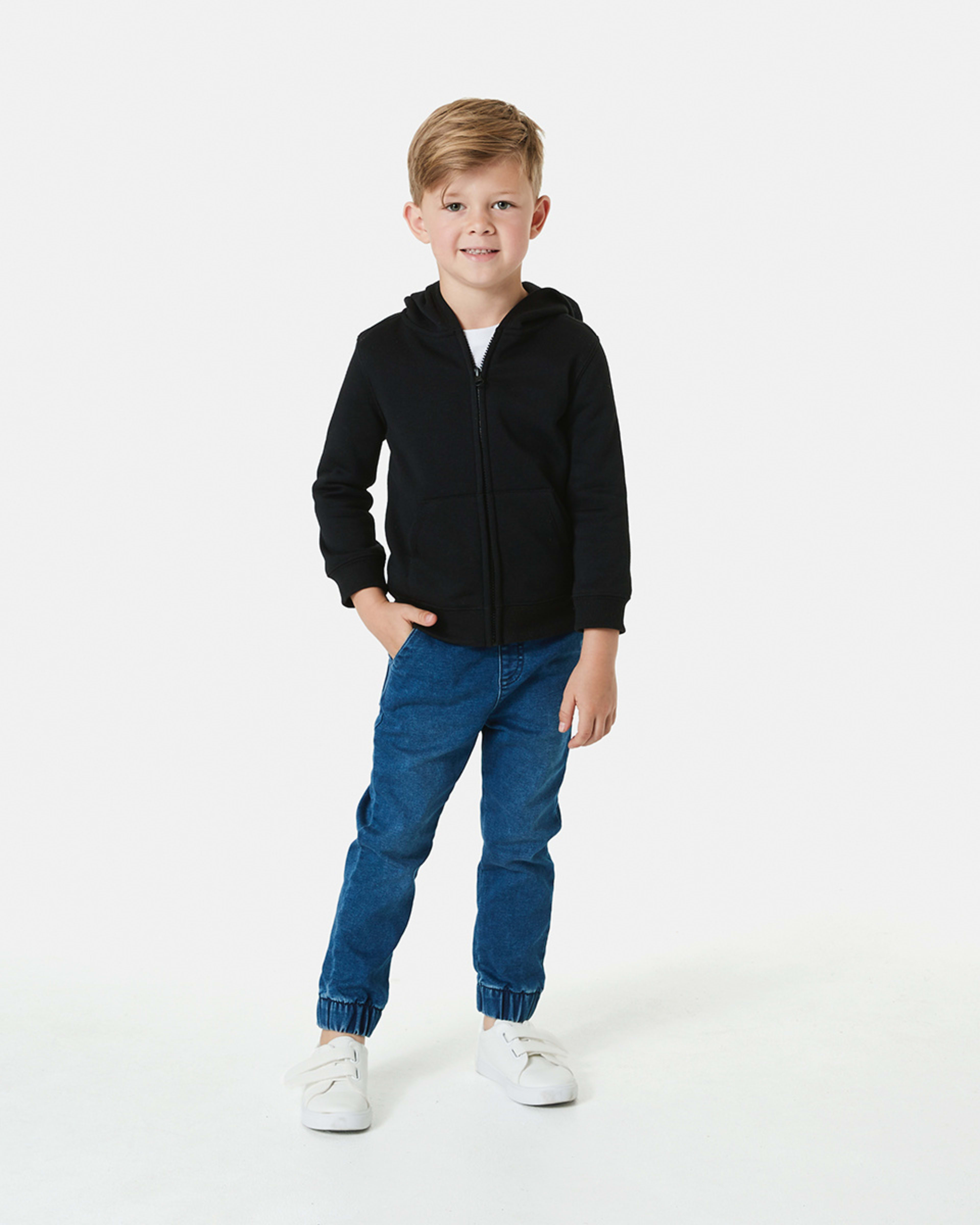 Plain Zip Through Hoodie Kmart