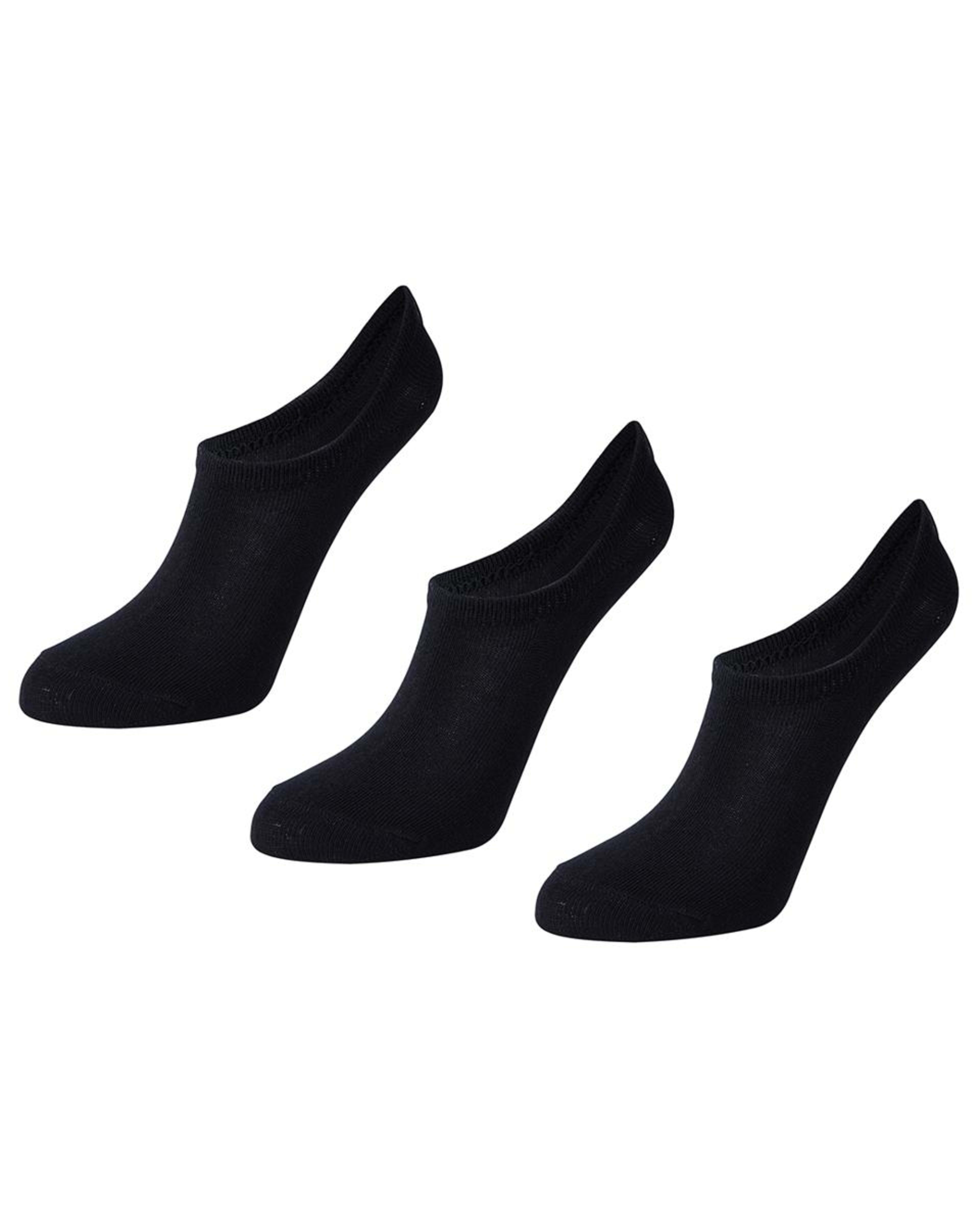 1 3 Pack Sneaker Socks BLACK, 1 of 3