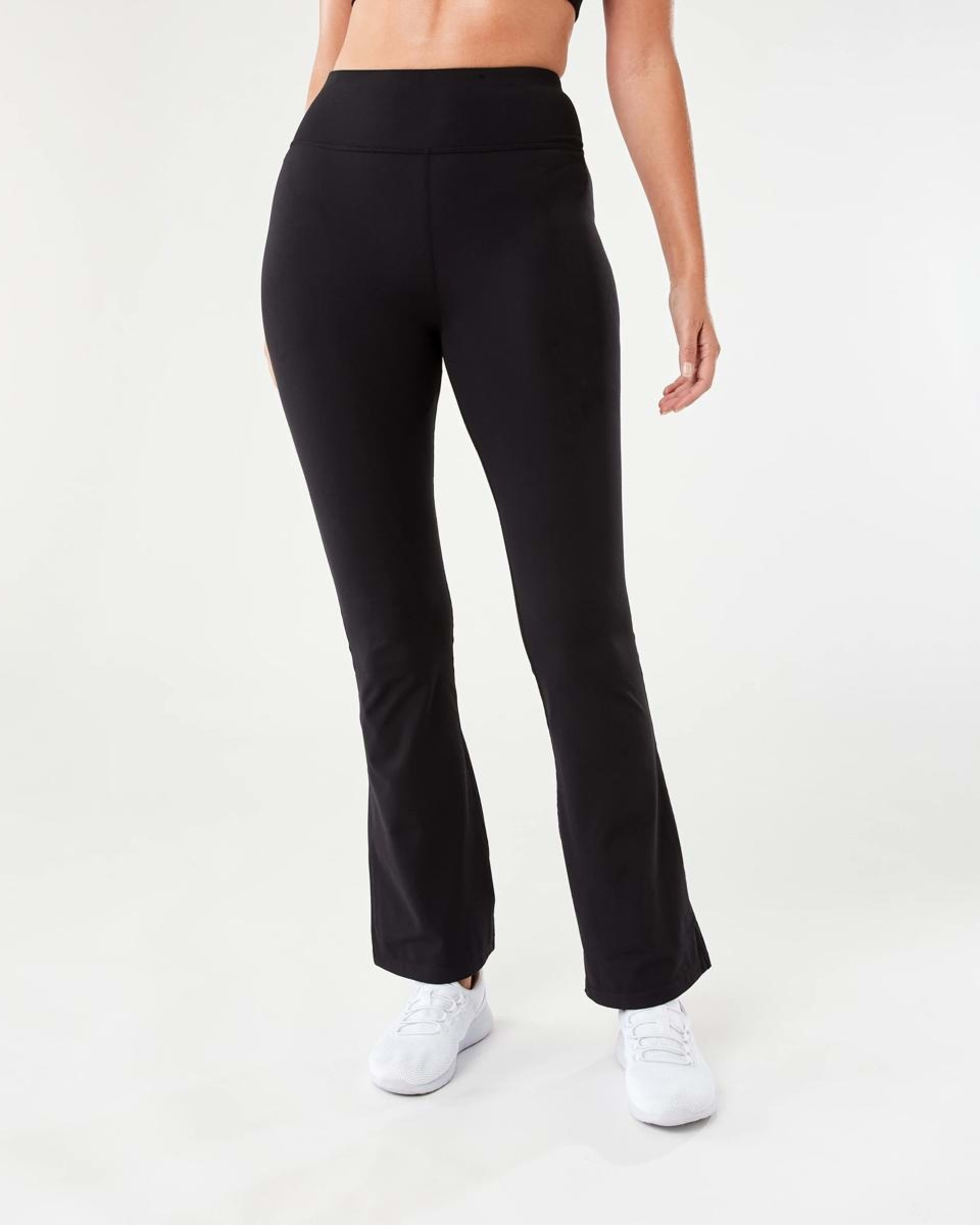 1 Active Womens Flare Leggings BLACK, 1 of 5