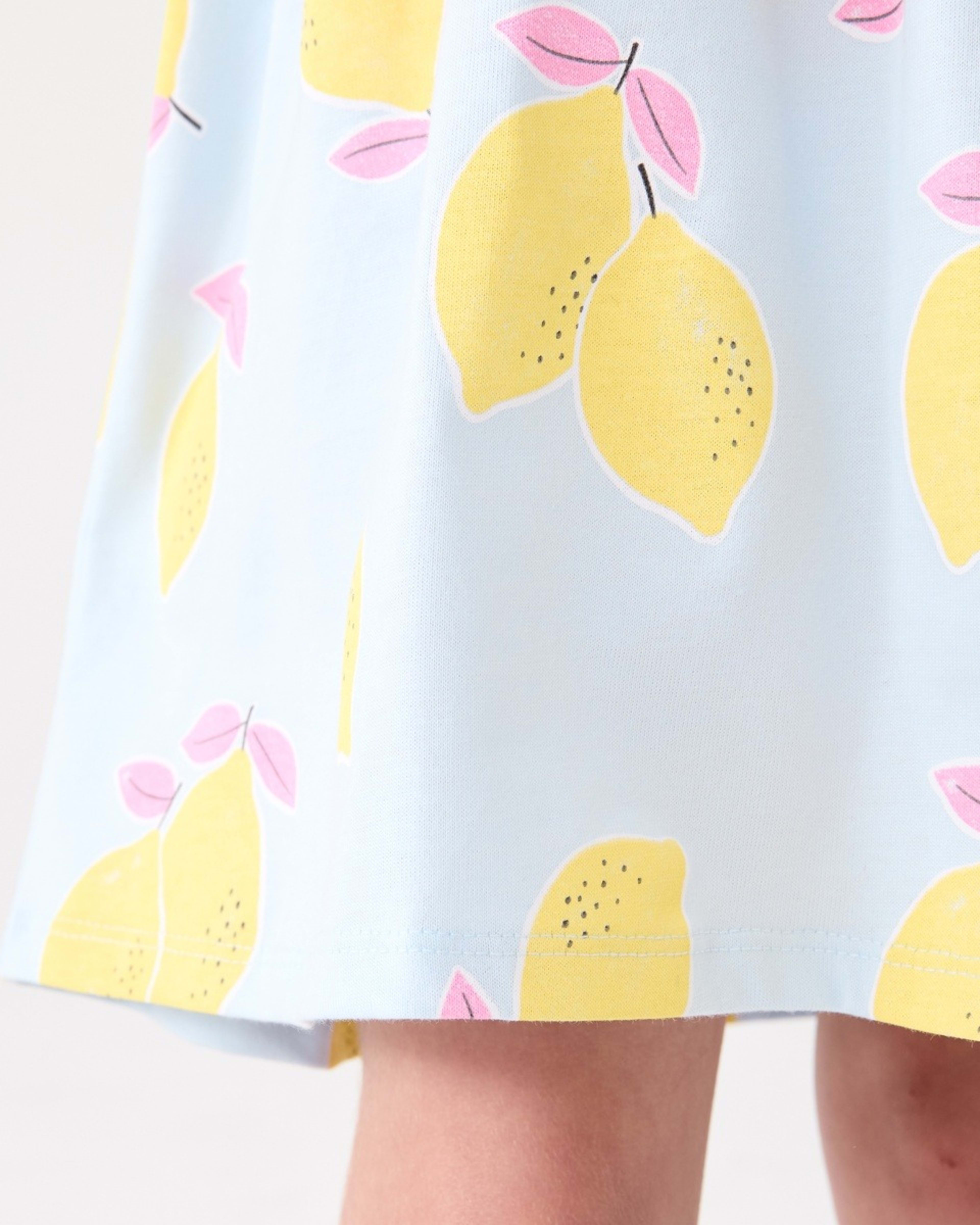 5 Jersey Dress LEMON FLOATS ICE MIST, 5 of 7