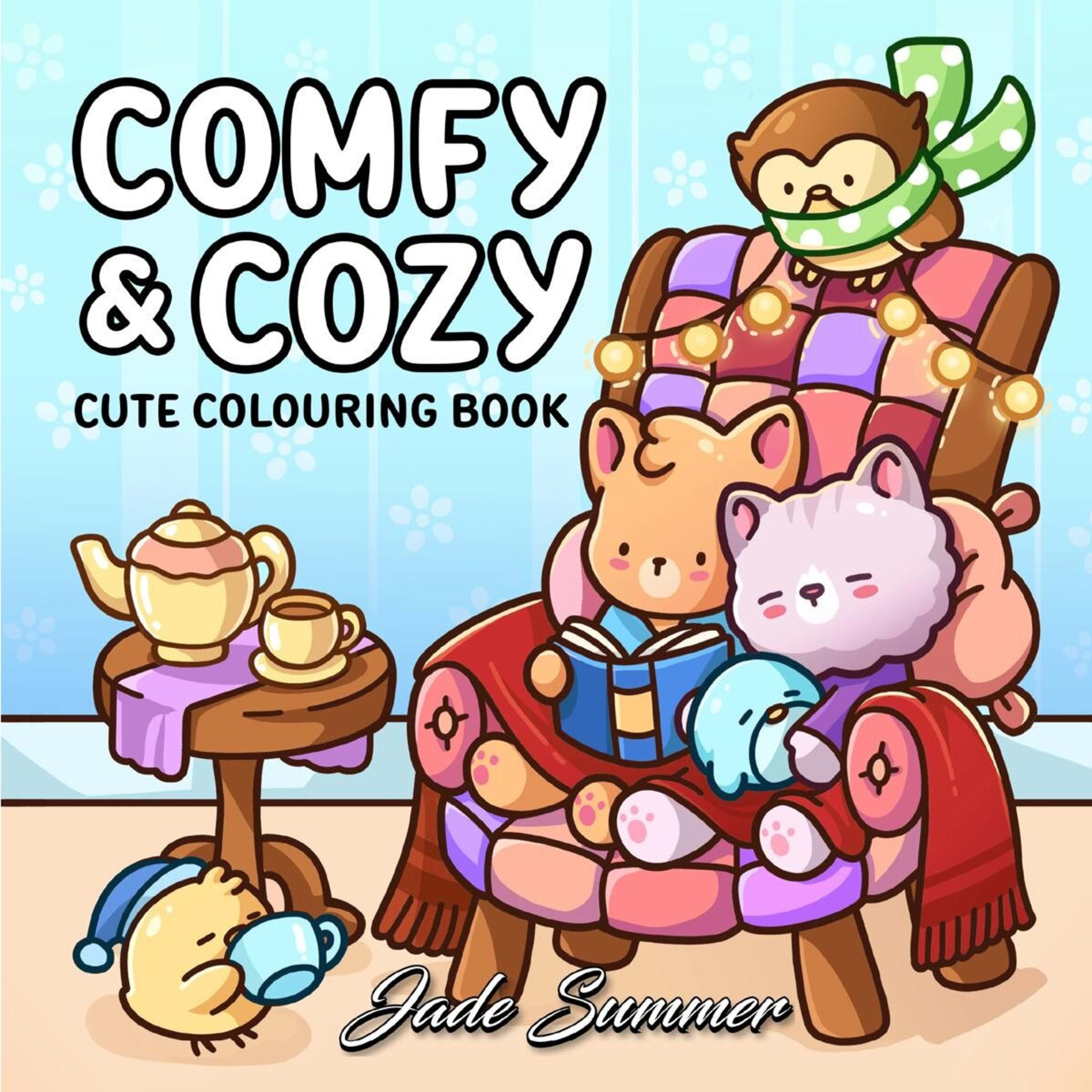 1 Comfy & Cozy Cute Colouring Book by Jade Summer - Book
