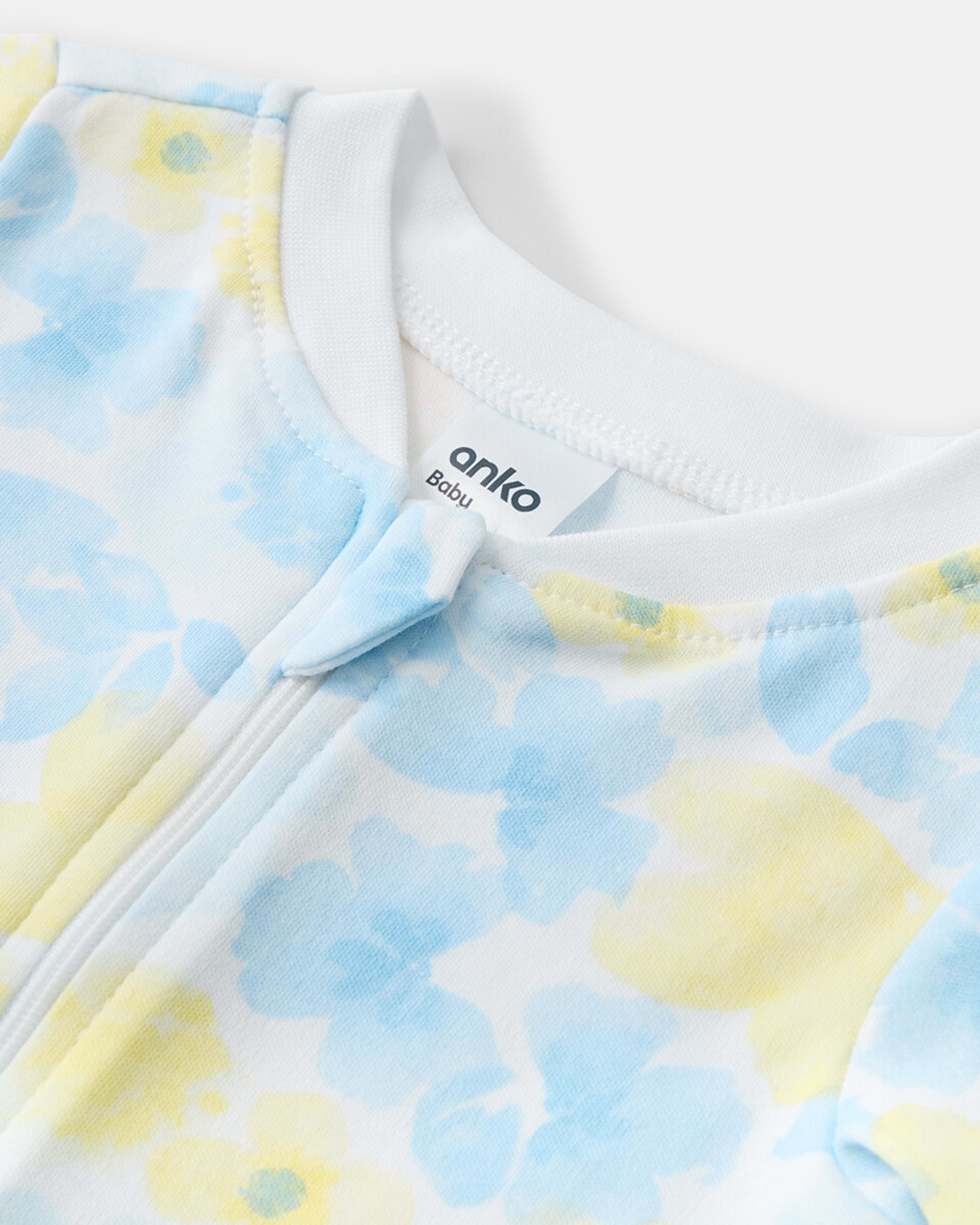 3 Zip Romper Floralblue, 3 of 3