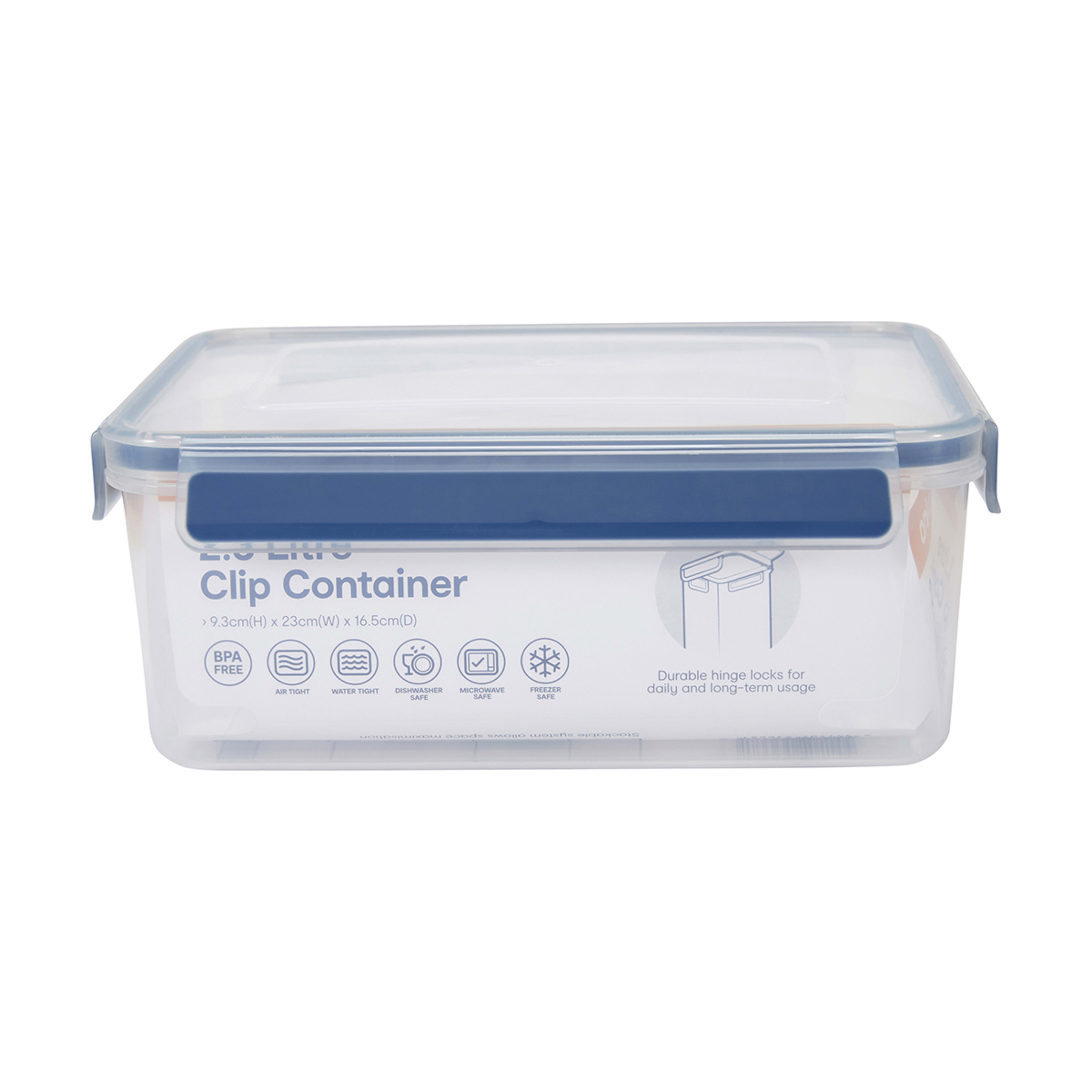 2.3L Clip Container Kmart