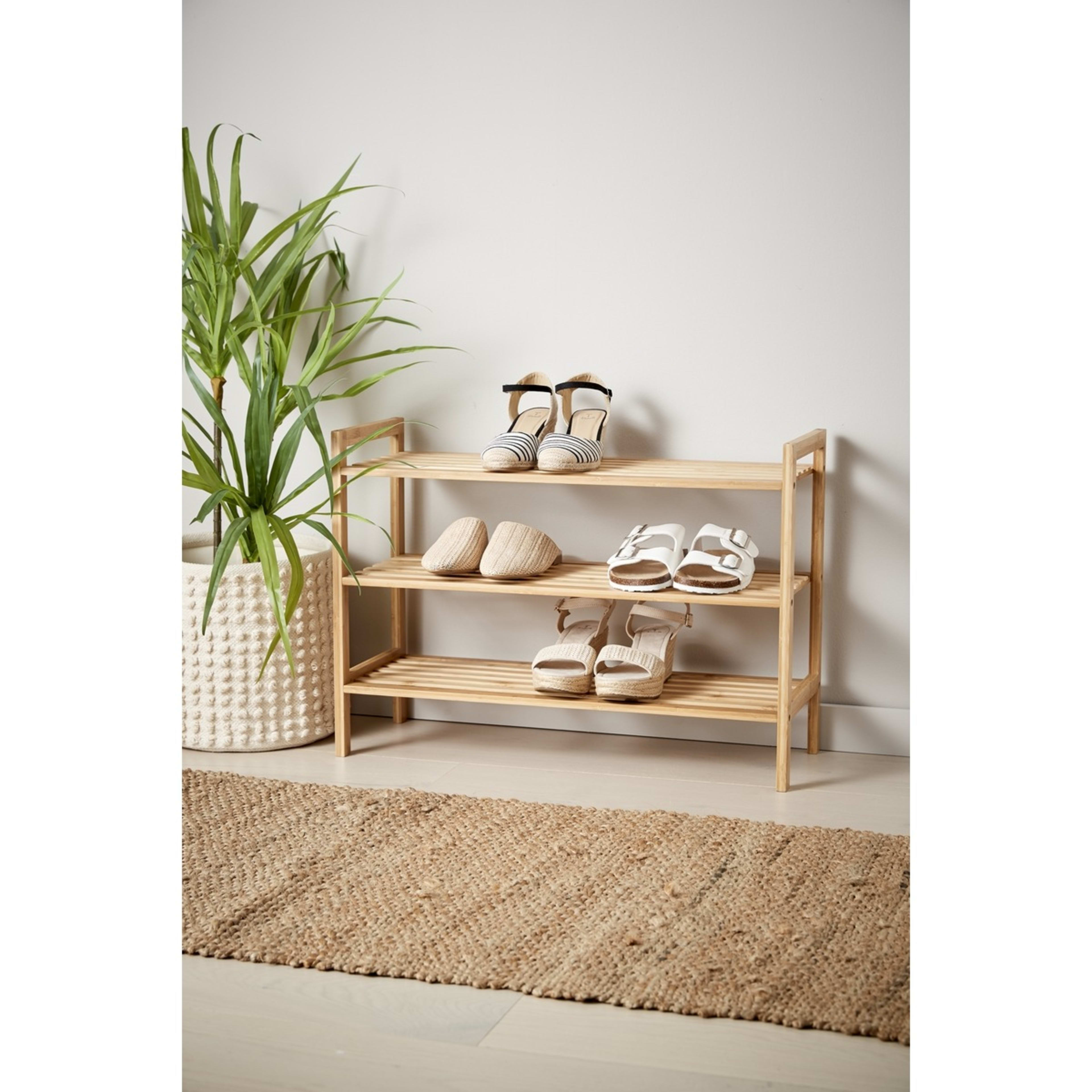 3 Tier Stackable Bamboo Shoe Rack Kmart NZ