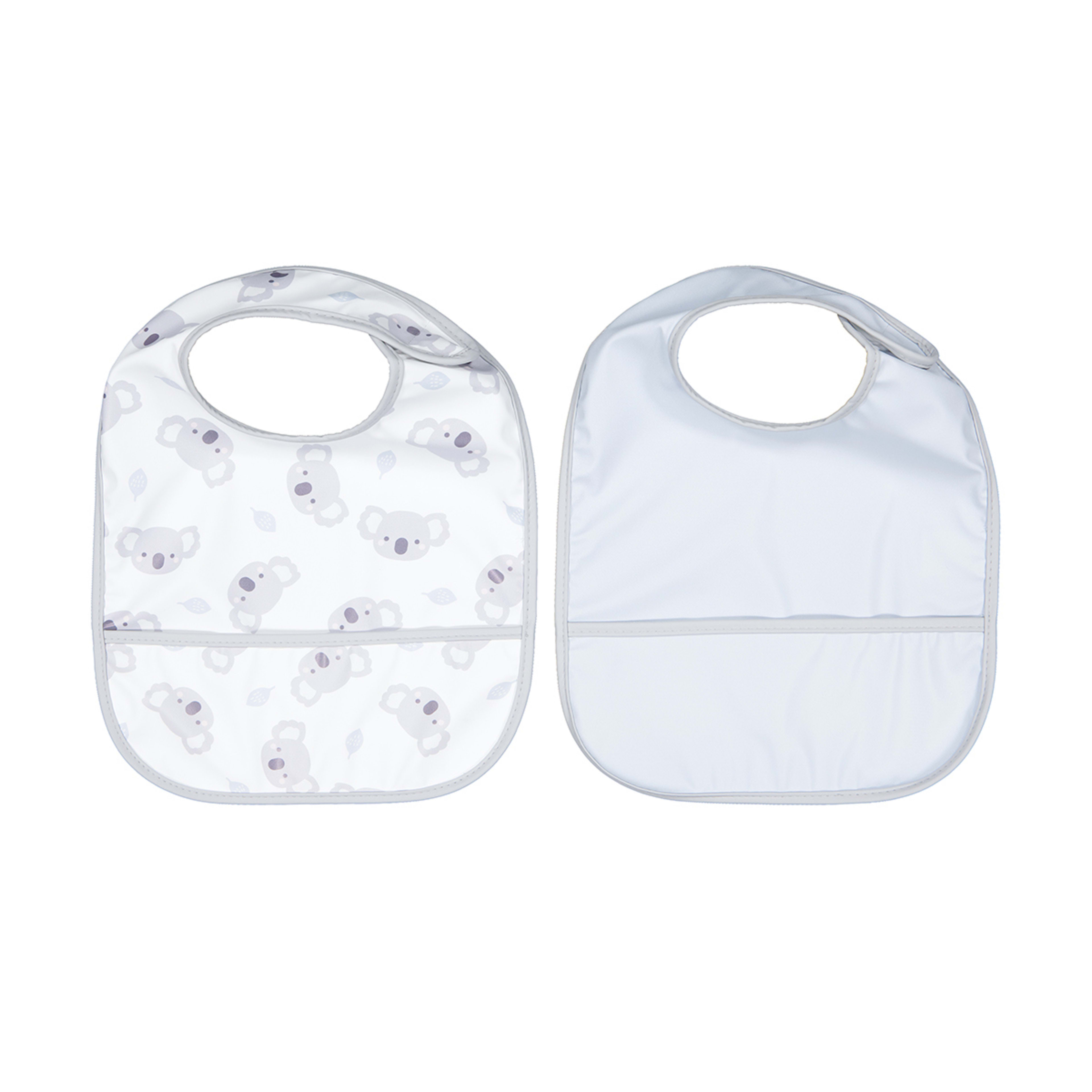 1 2 Pack Food Catching Bibs - Koala