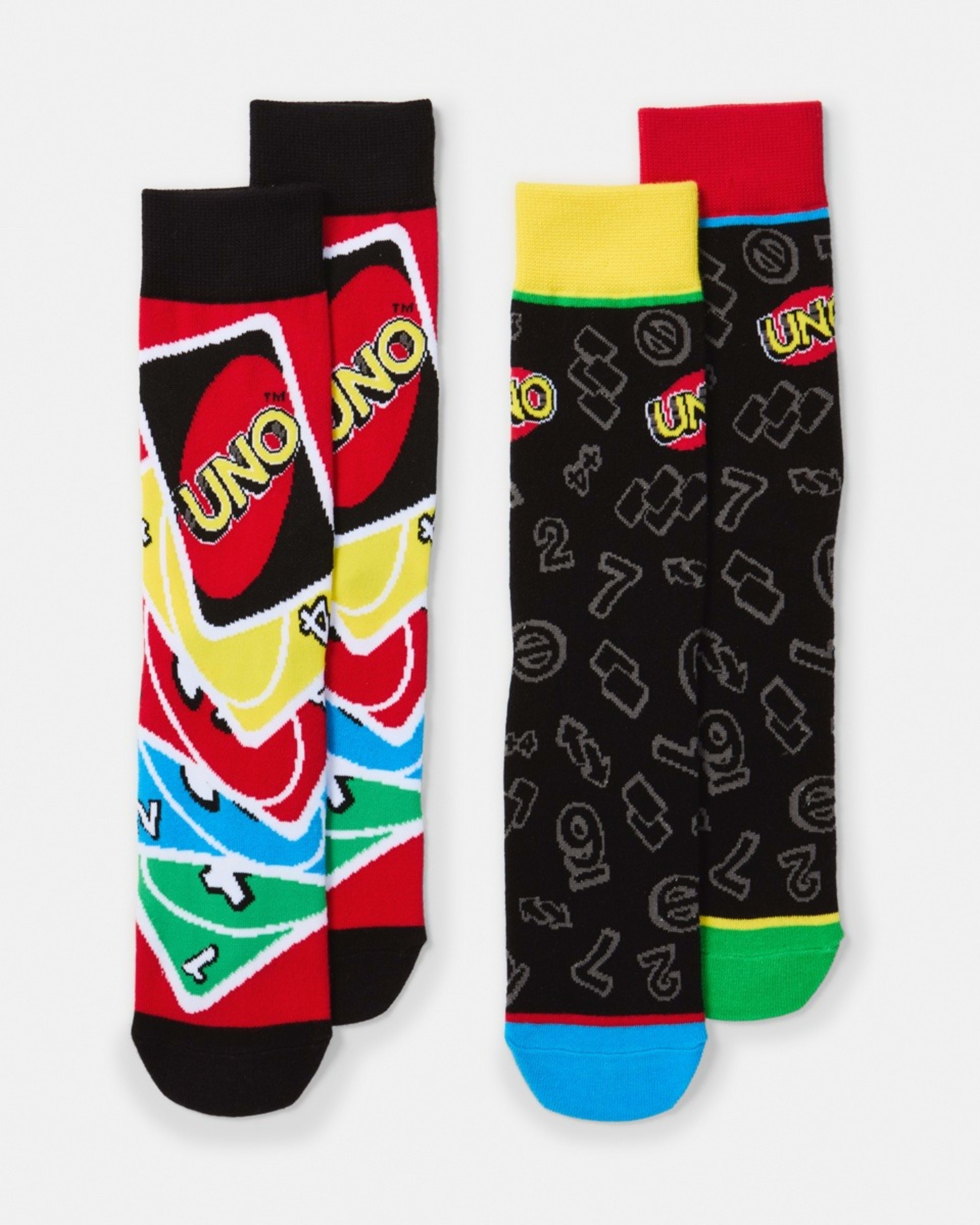 1 2 Pack License Socks Uno, 1 of 3