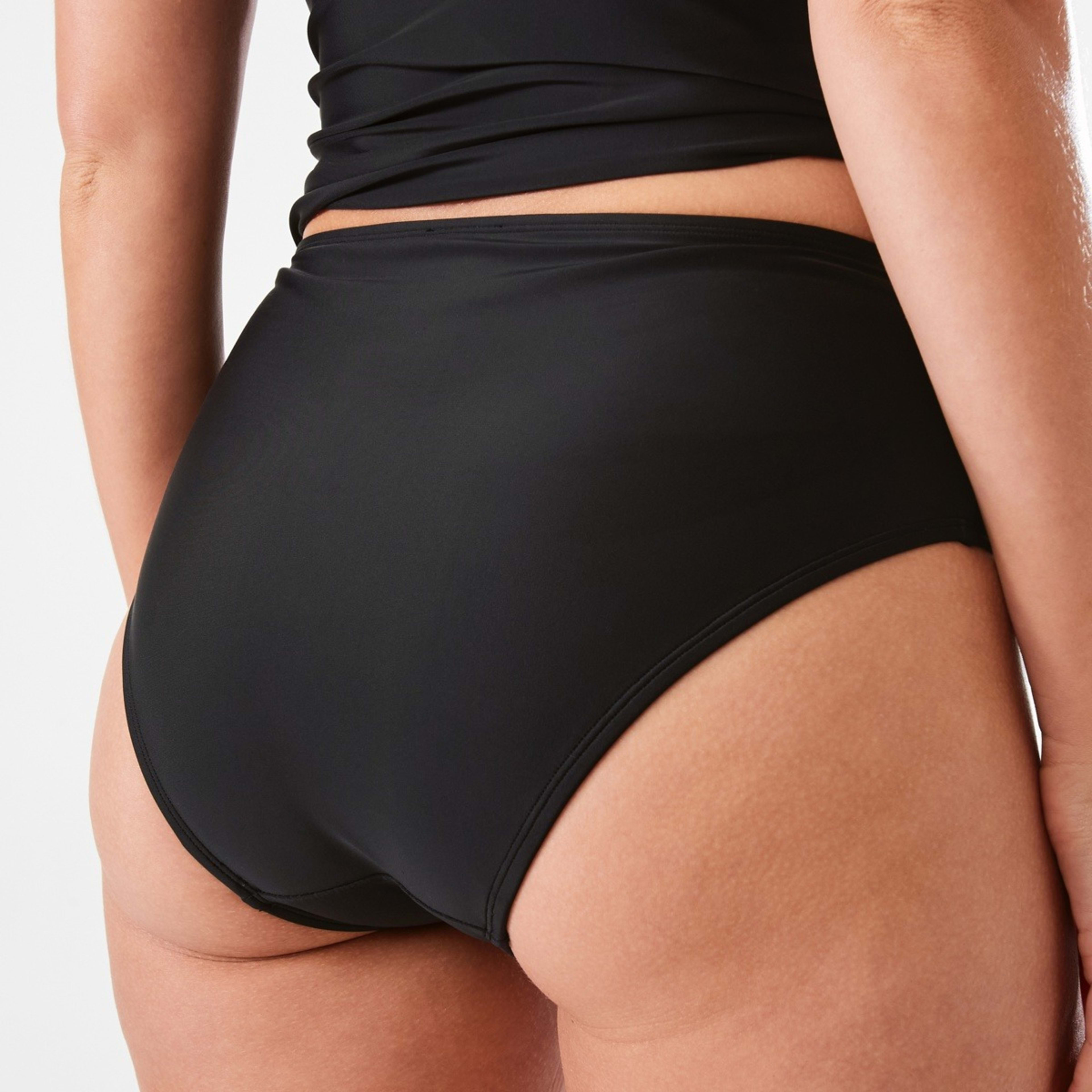 3 High Waisted Bikini Briefs Black, 3 of 5