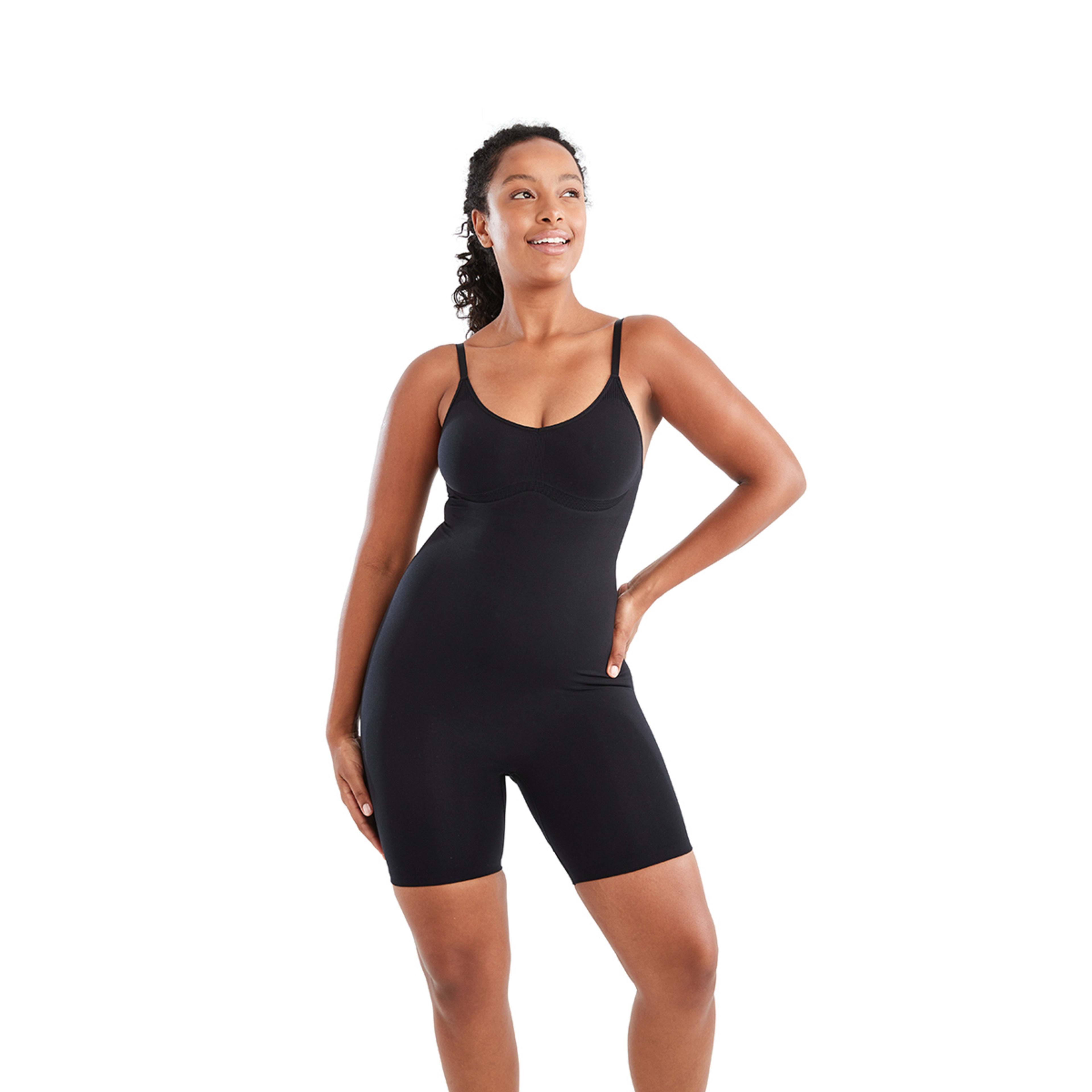 2 Longline Seamfree Bodysuit Black, 2 of 8