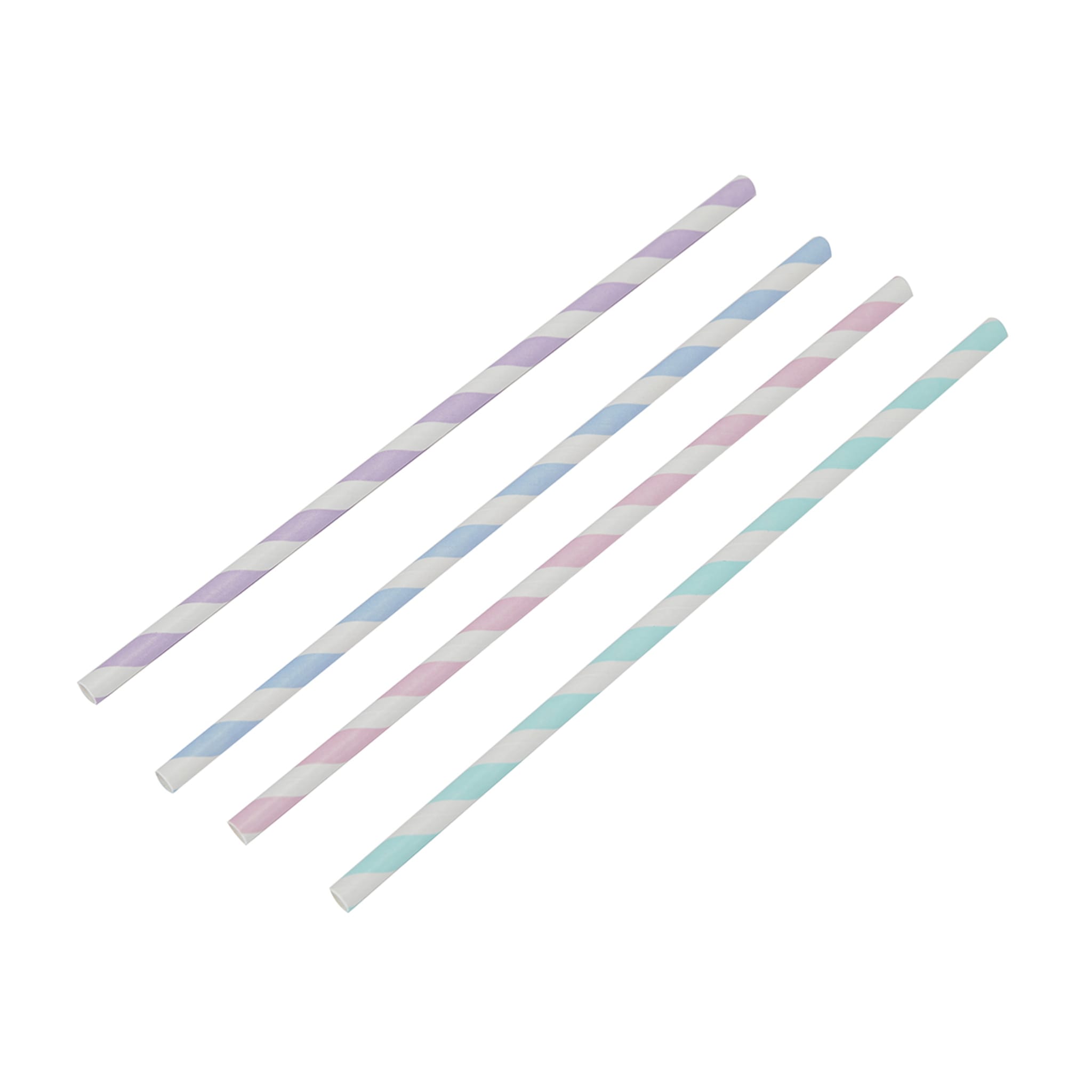 50 Pack Pastel Paper Straws Kmart
