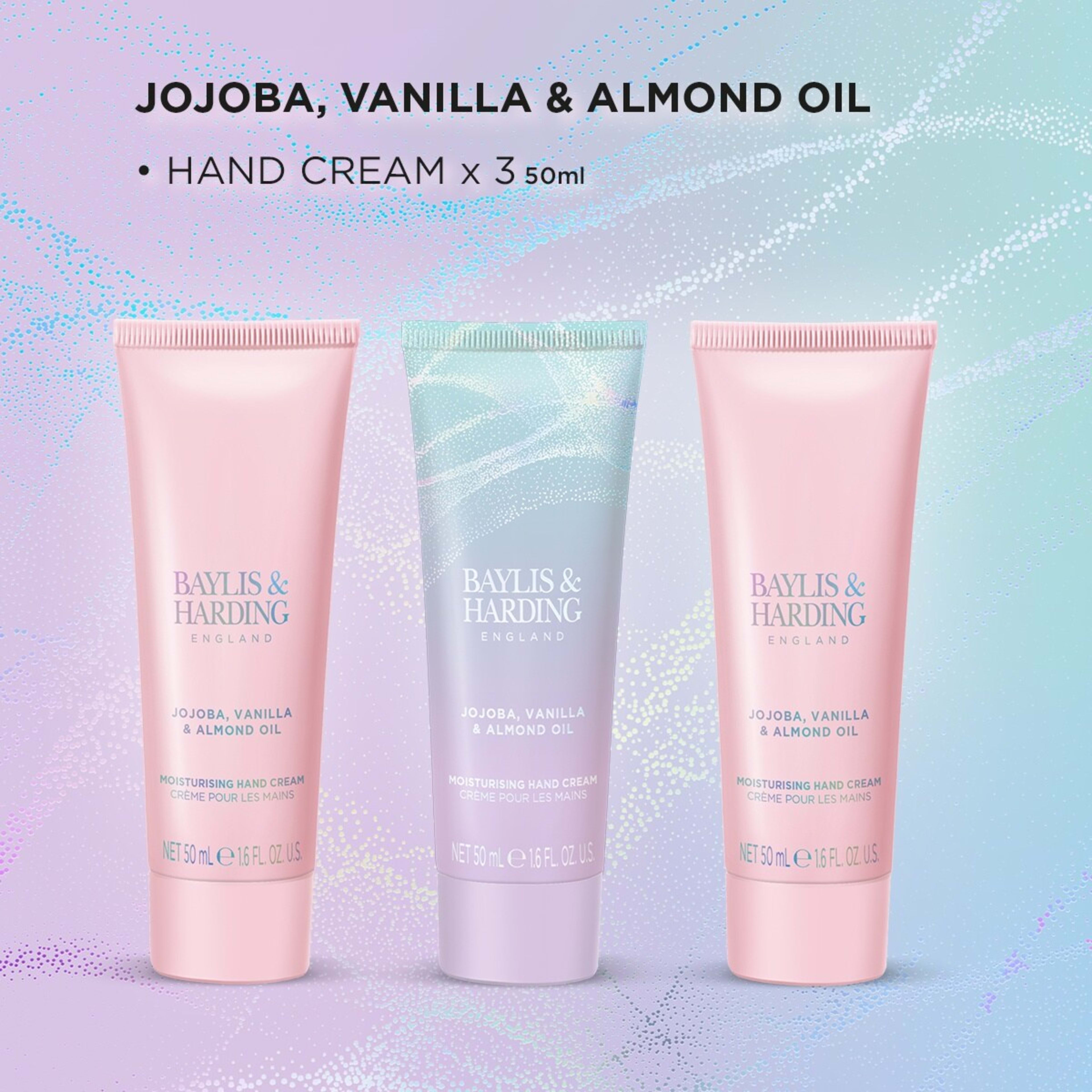 3 Baylis & Harding Luxury Hand Treats Gift Set Signature Collection - Jojoba, Vanilla & Almond Oil, 3 of 3