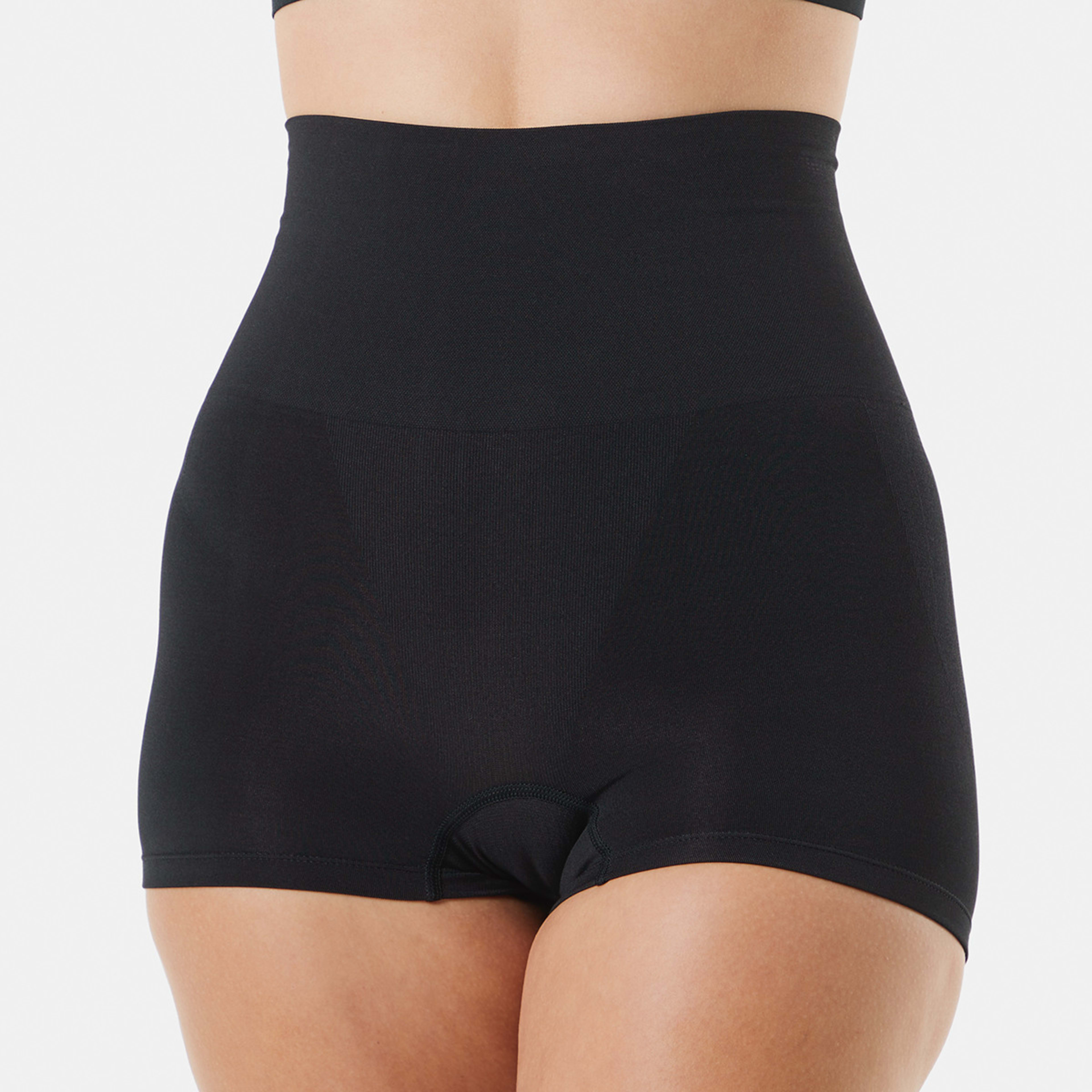 3 2 Pack Seamfree Boyleg Shaping Shorts Blk Beige, 3 of 8