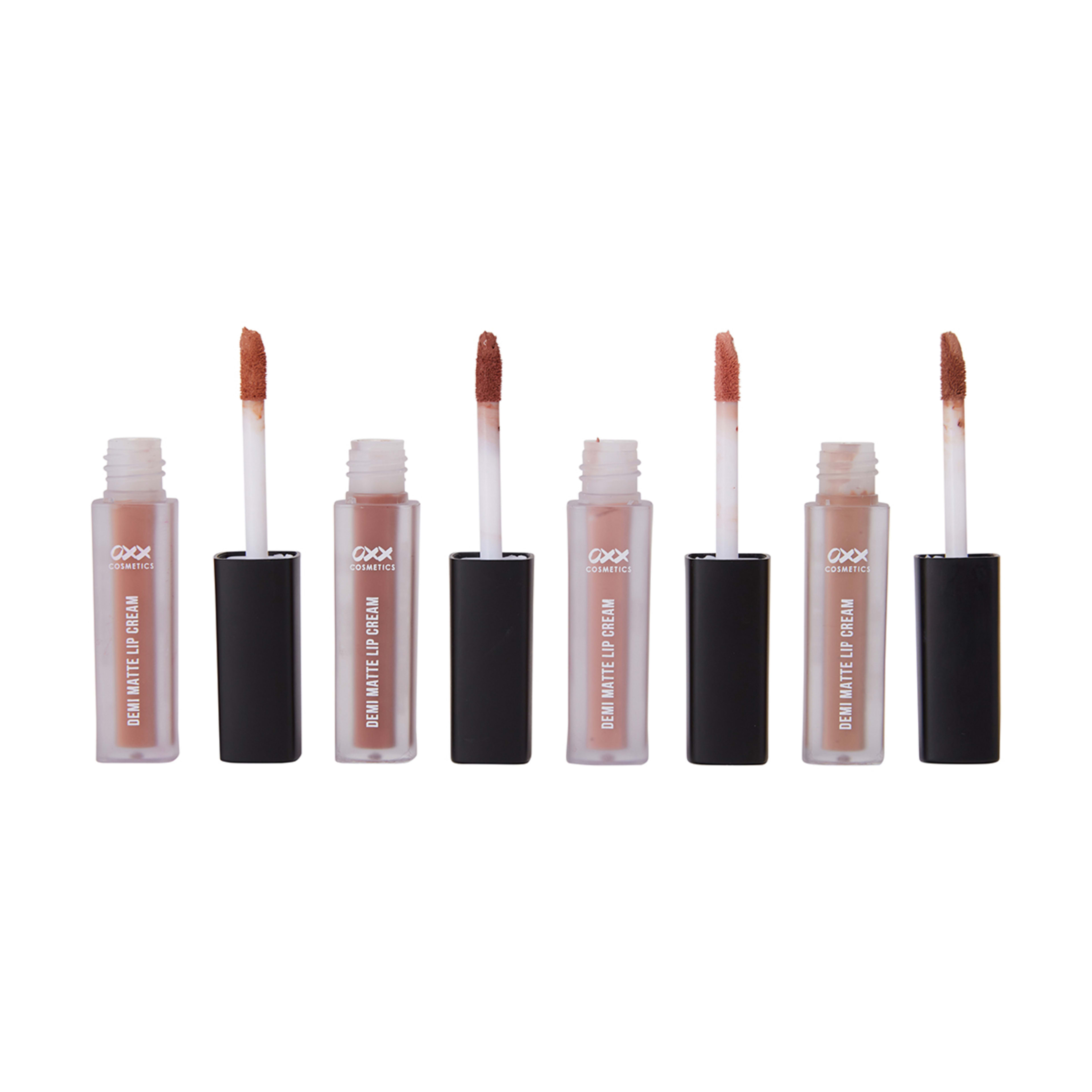 2 OXX Cosmetics 4 Piece Liquid Lip Demi Matte Liquid Lipstick - Nude, 2 of 7