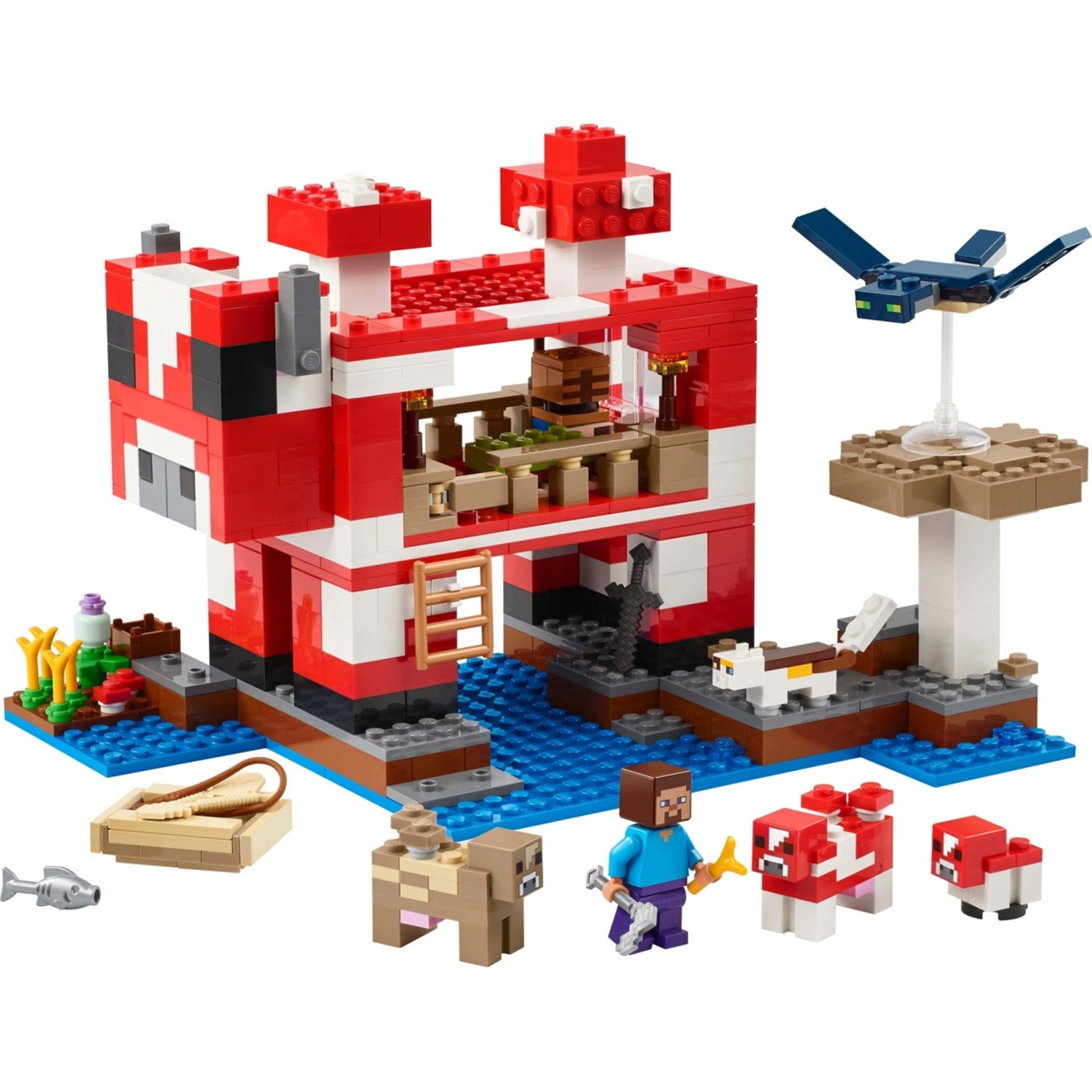 3 LEGO Minecraft The Mooshroom House 21270, 3 of 10