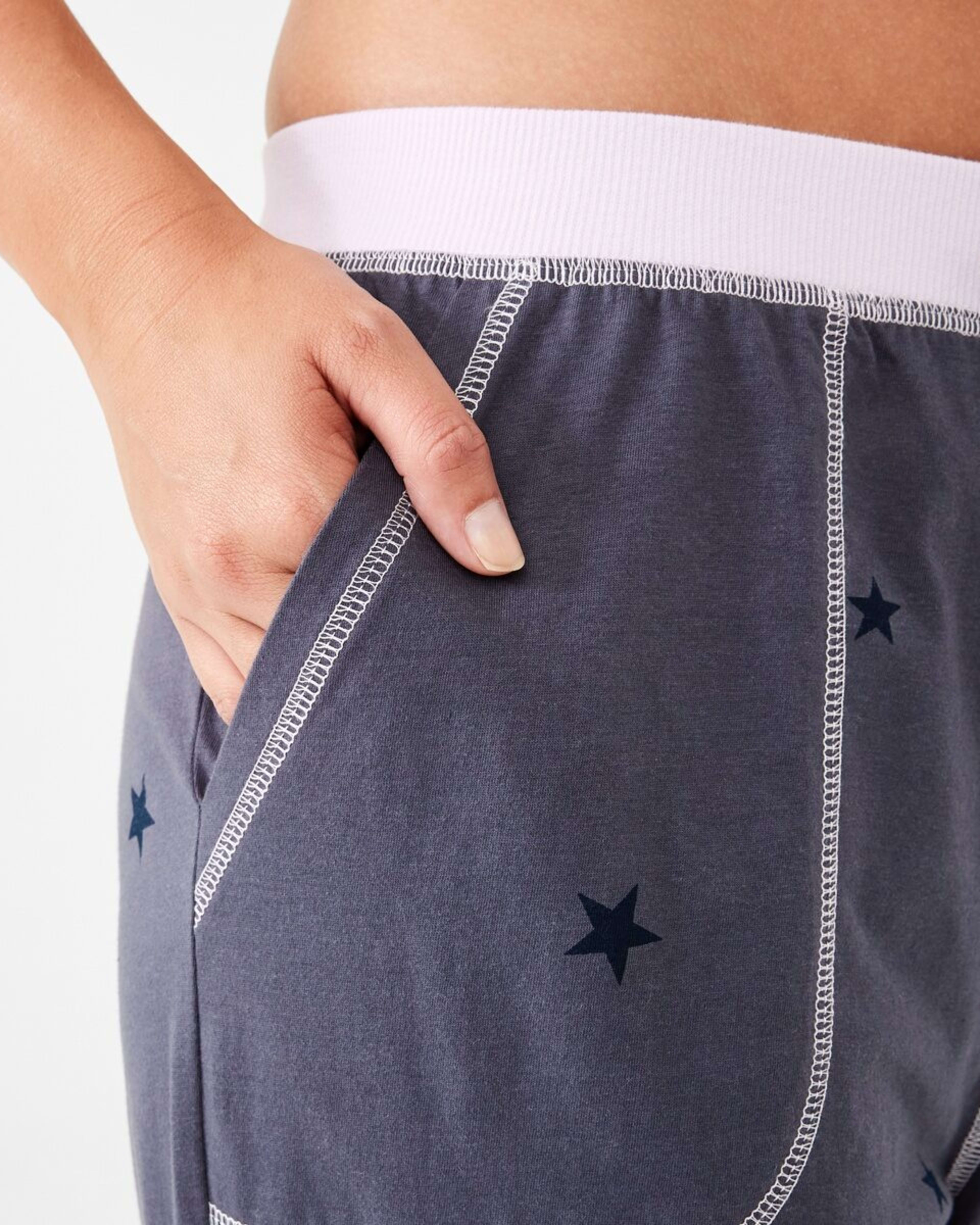 5 Printed Knit Cuffed Pants Sim Star N, 5 of 7
