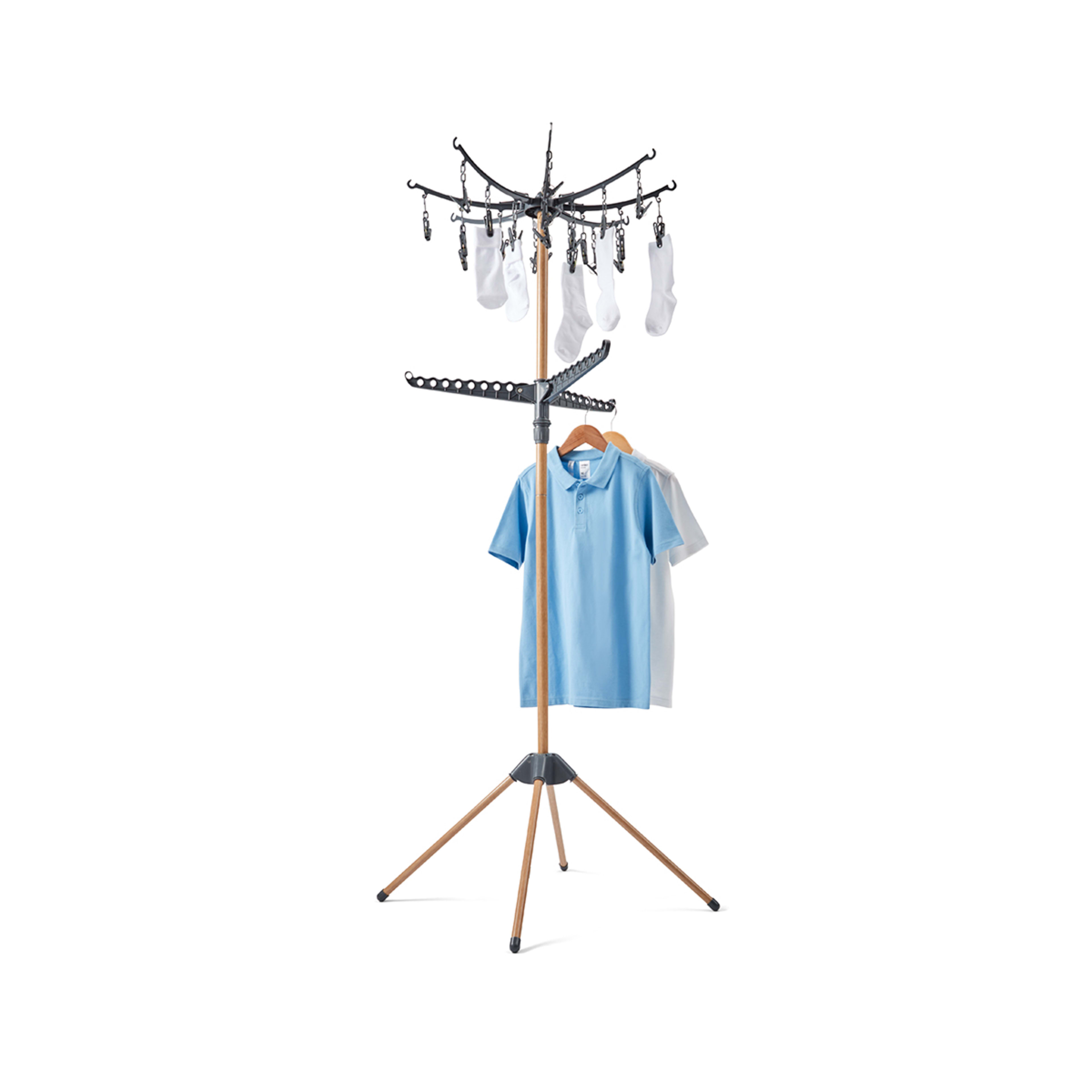 2 Tier Pegs Airer with Stand Kmart