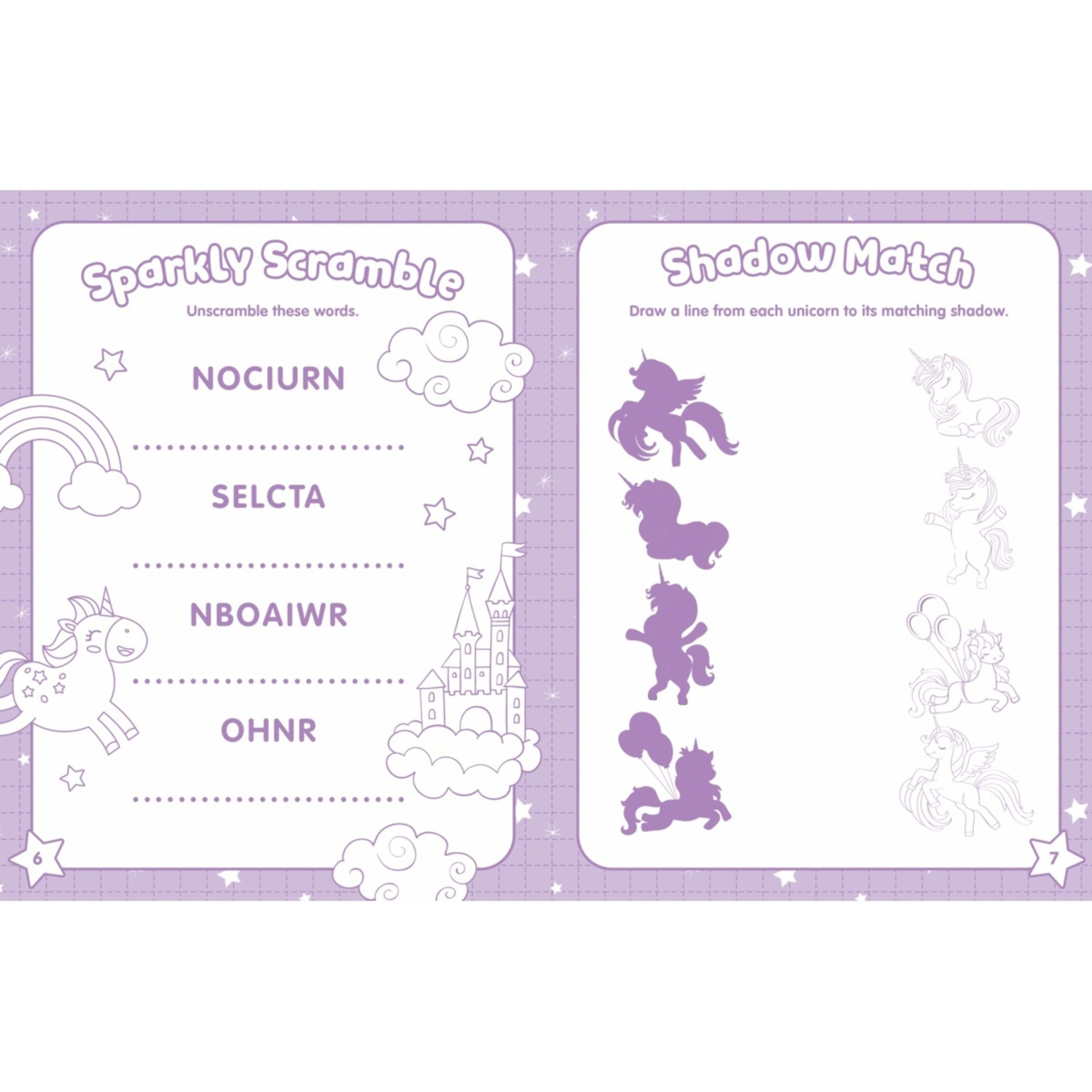 Unicorn Metallic Bubble Sticker Activity Book Kmart