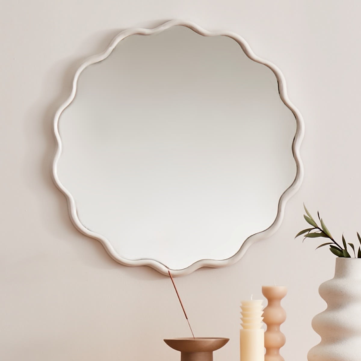 Scalloped Circular Mirror Kmart